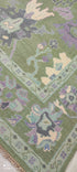 Maddy Perez 9x12 Light Green Hand-Knotted Oushak