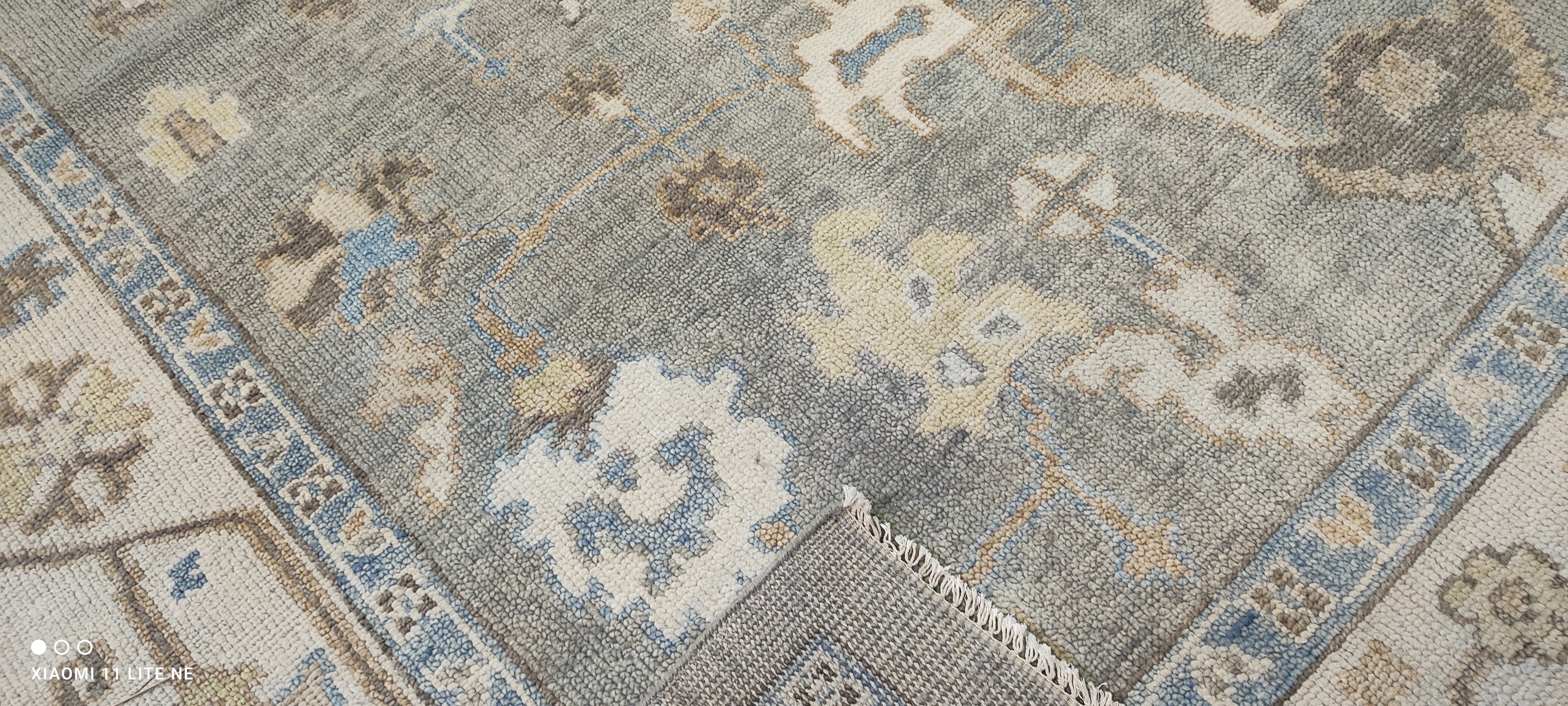 Rue Bennett 10x14.3 Grey Hand-Knotted Oushak