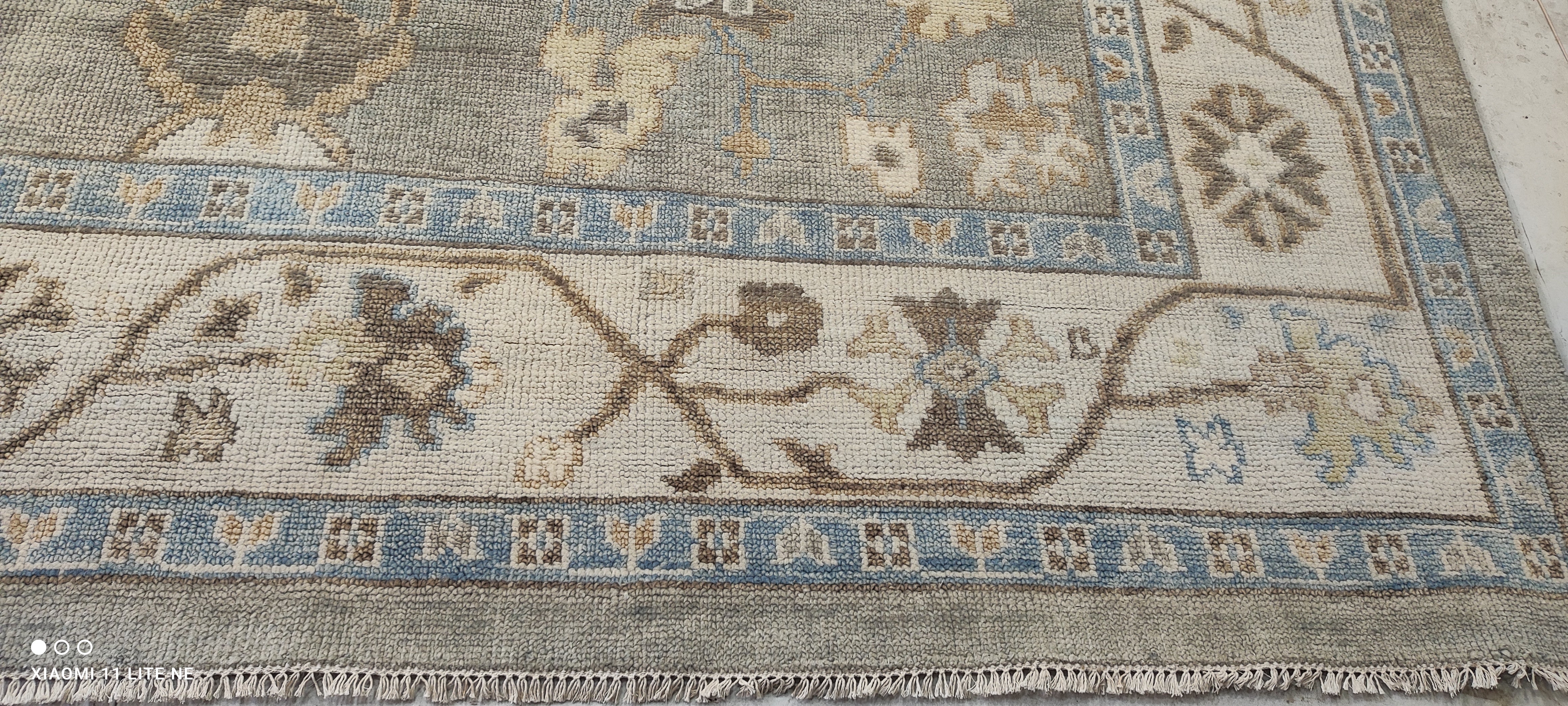 Rue Bennett 10x14.3 Grey Hand-Knotted Oushak