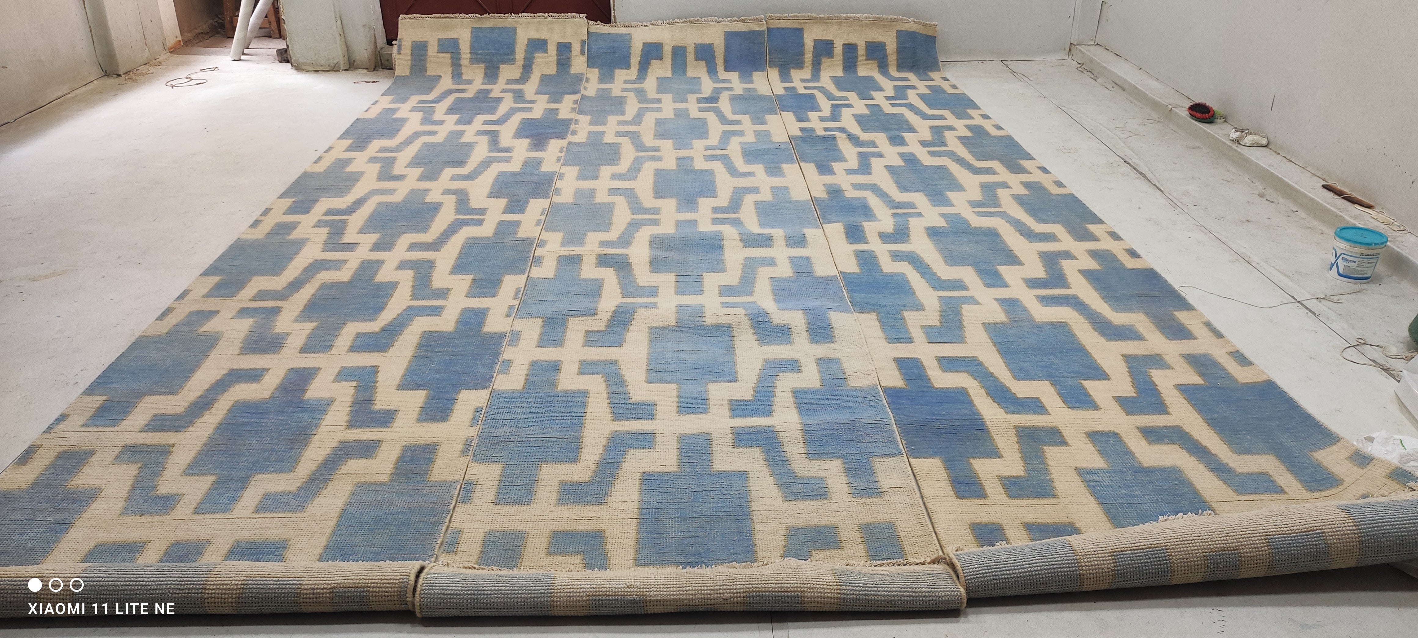 Mark Lopeman 2.9x13.9 Silver Hand-Knotted Modern Style Runner