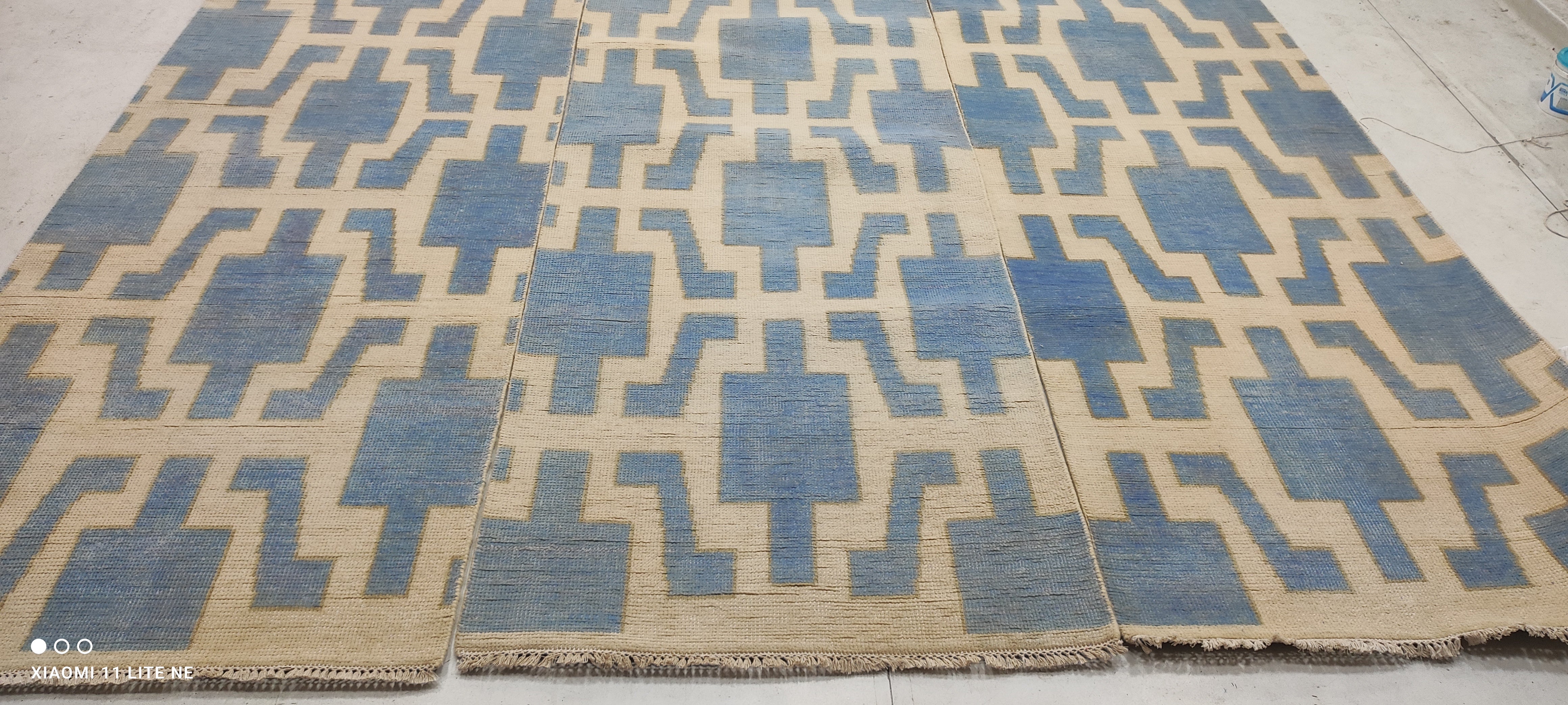 Mark Lopeman 2.9x13.9 Silver Hand-Knotted Modern Style Runner