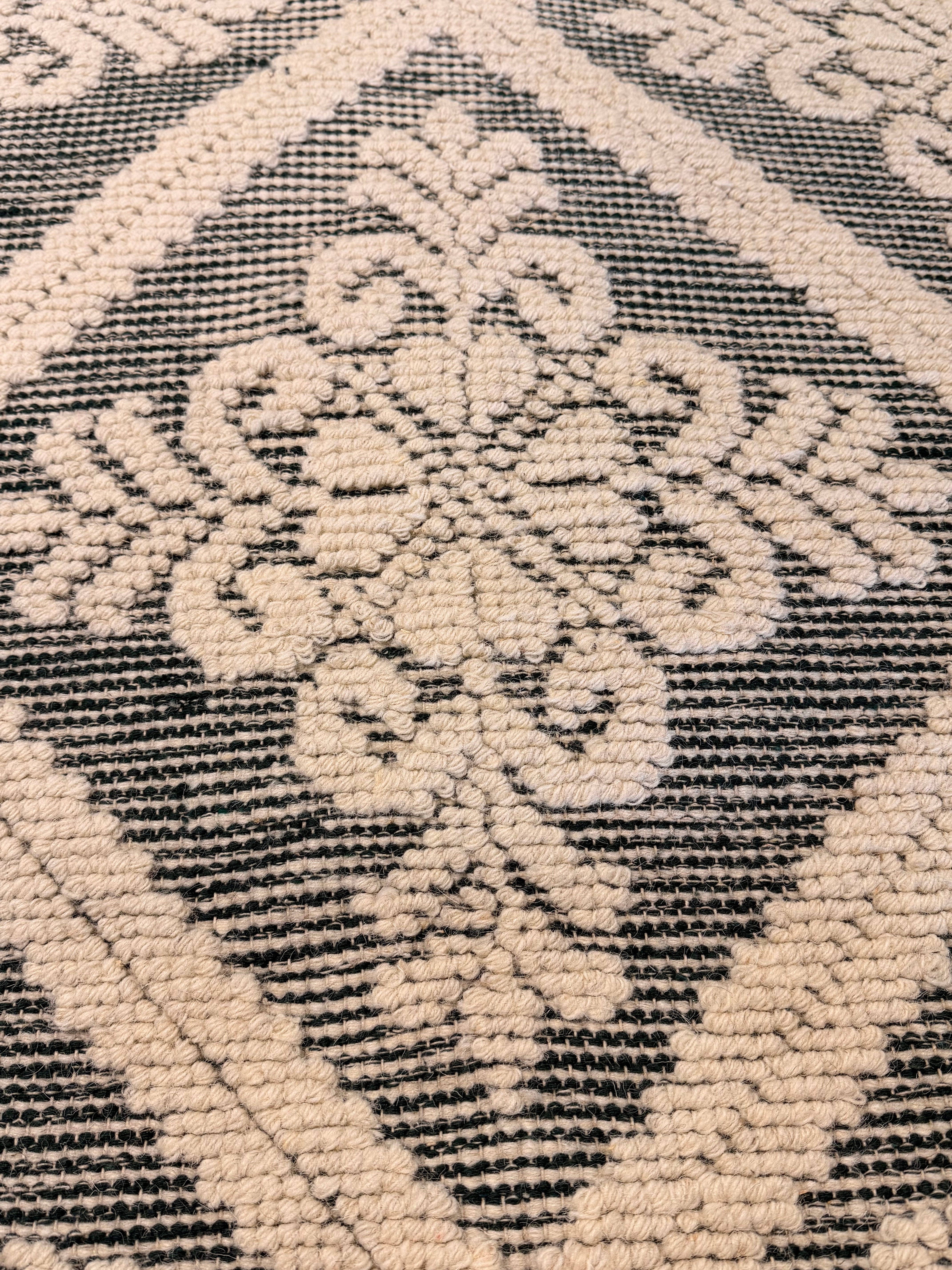 Michael Bluth 7.6x10 Green Floral Handwoven Rug