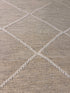 Finn O'Leary 8.3x10 Beige and Cream Handwoven Modern Durrie Rug CLEARANCE