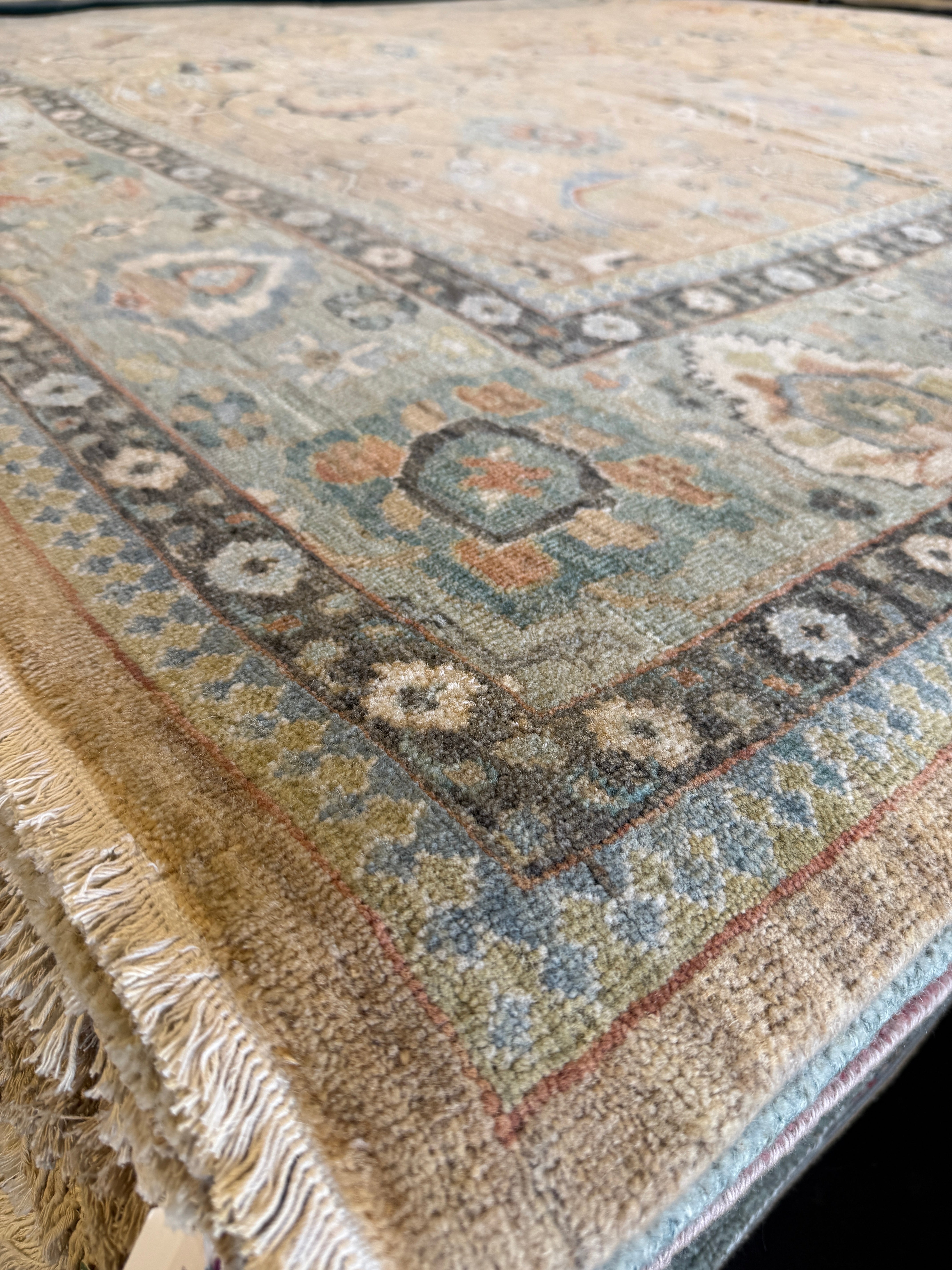 Catherine Coyle 9x12 Grey Hand-Knotted Rug