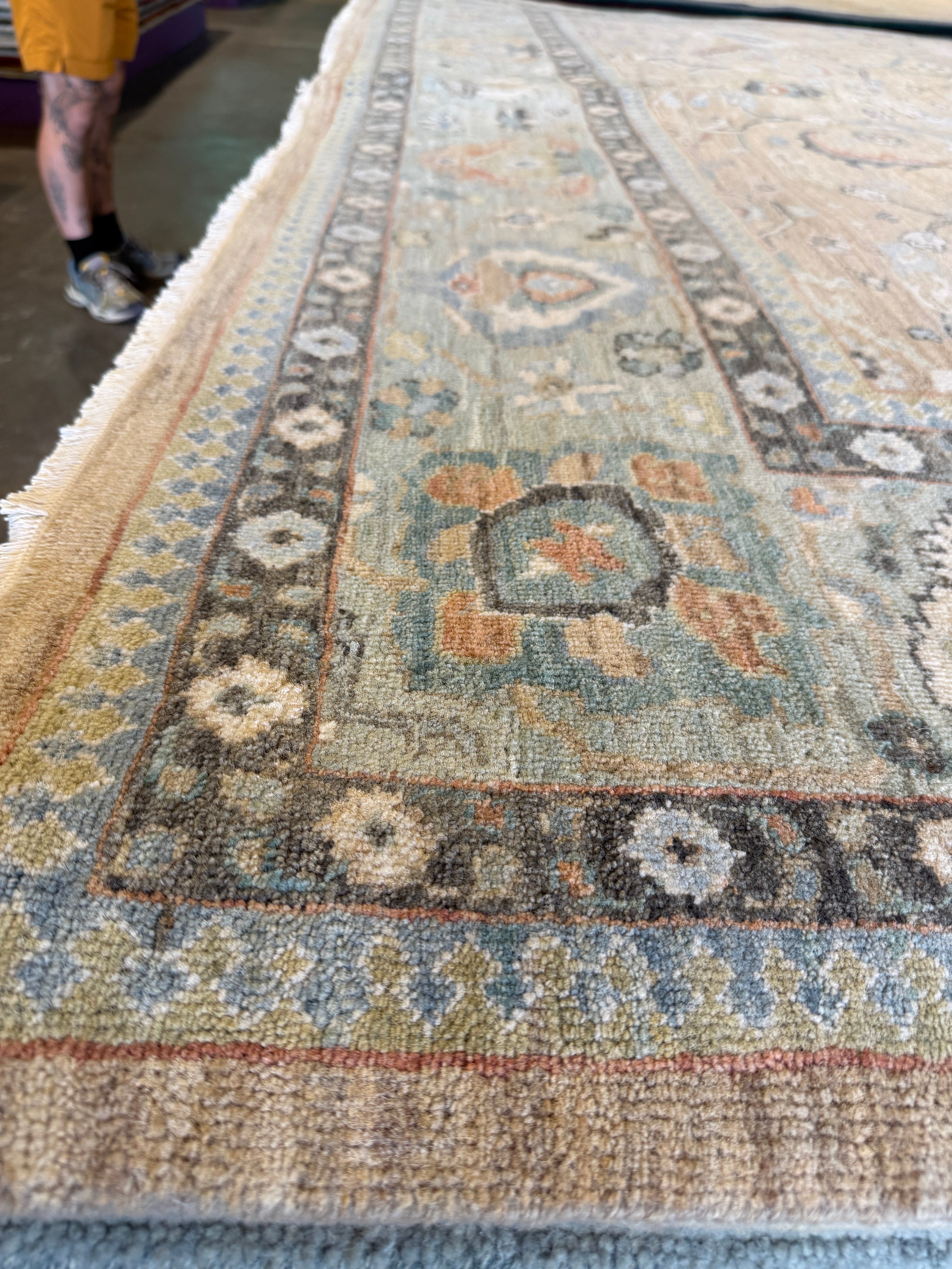 Catherine Coyle 9x12 Grey Hand-Knotted Rug