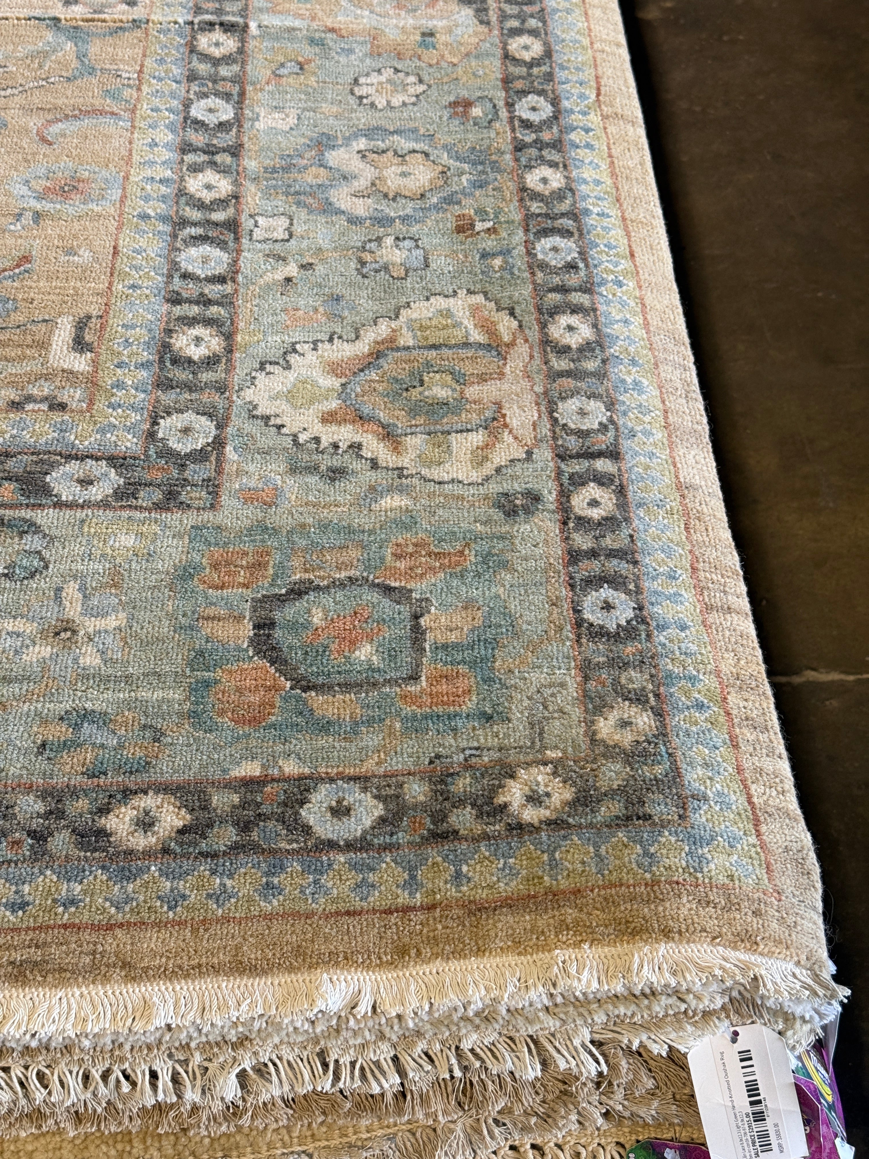 Catherine Coyle 9x12 Grey Hand-Knotted Rug