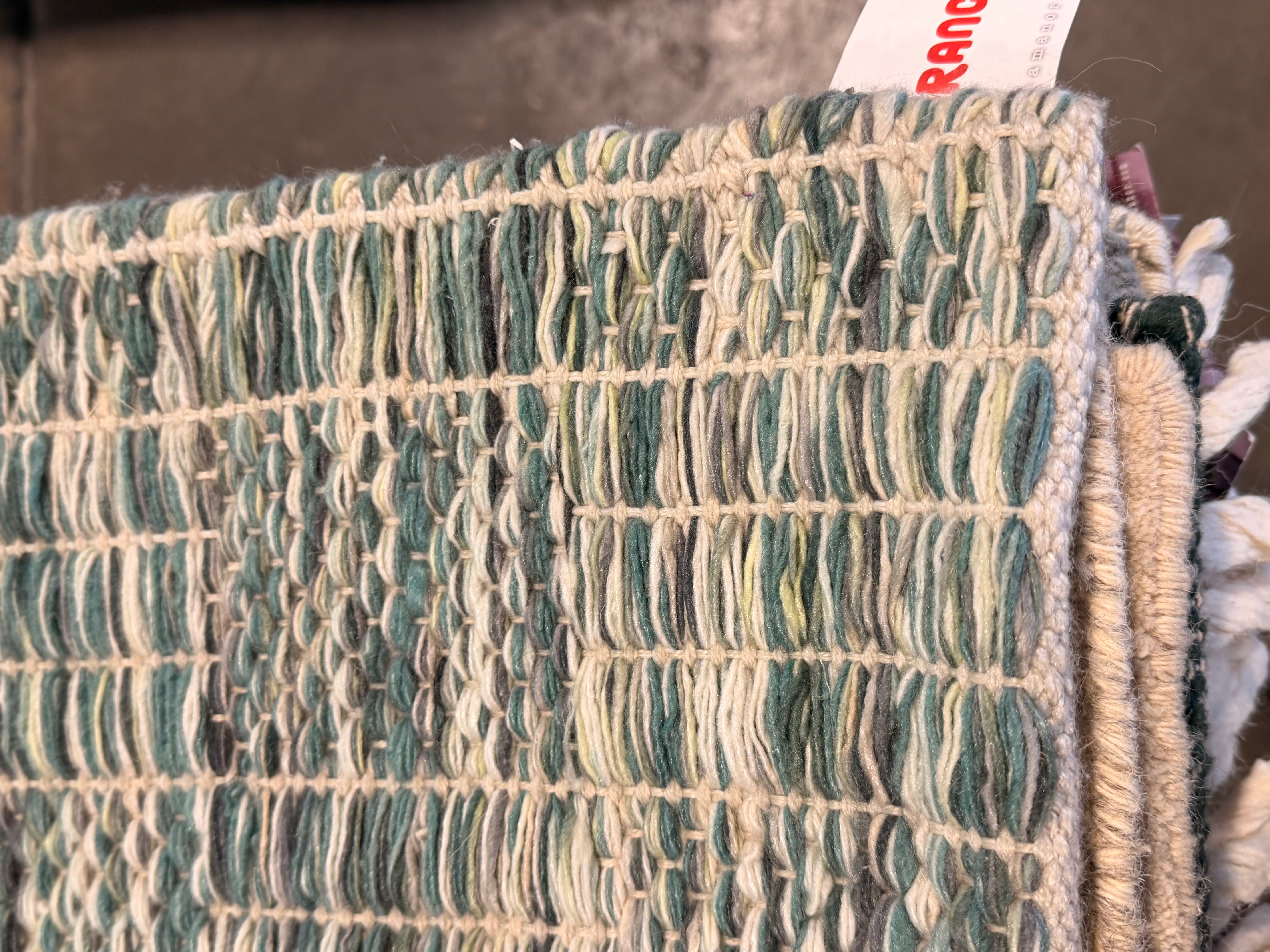 Flavor 7.10x10 Handwoven Textured Multi Colored