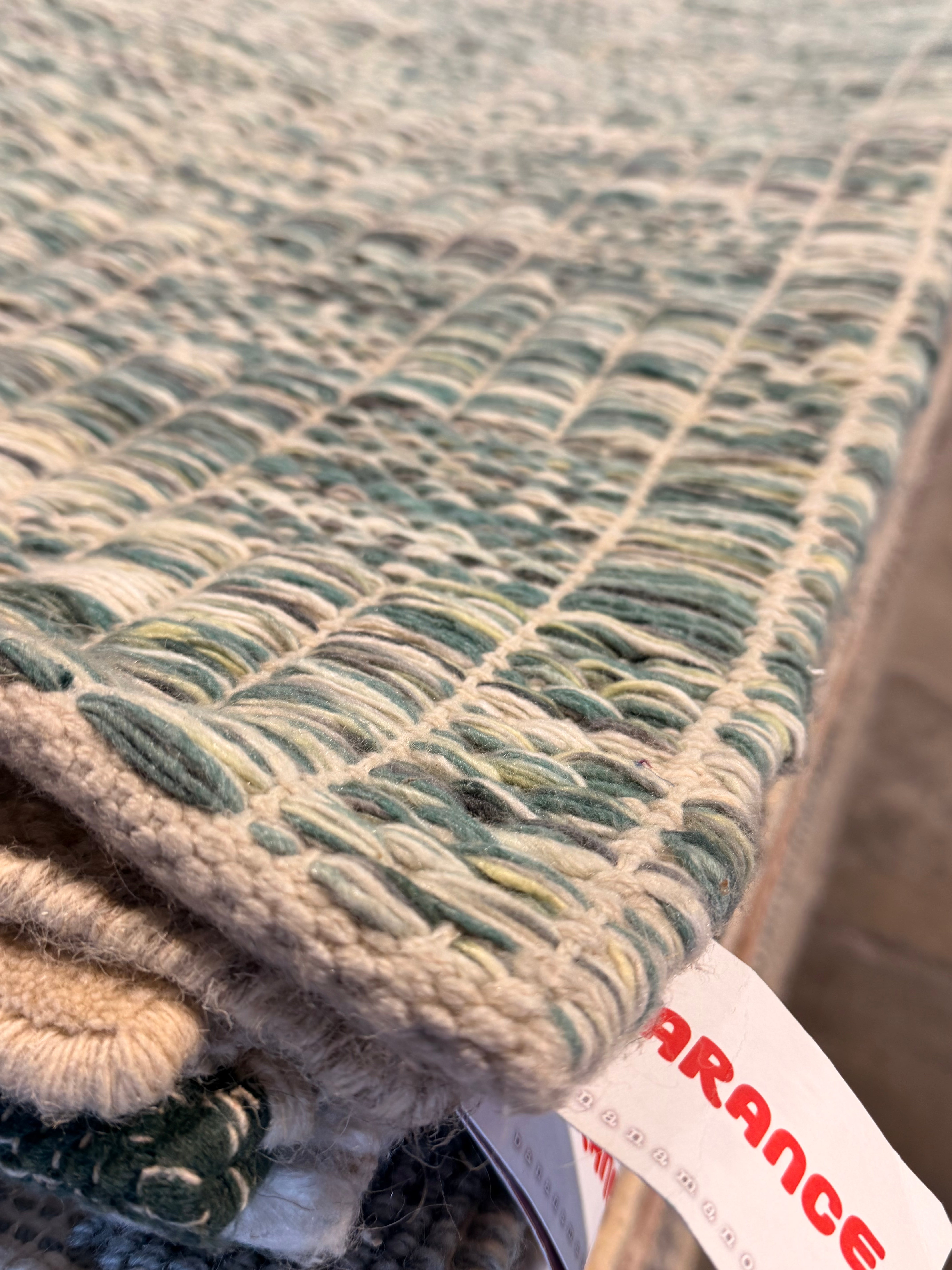 Flavor 7.10x10 Handwoven Textured Multi Colored