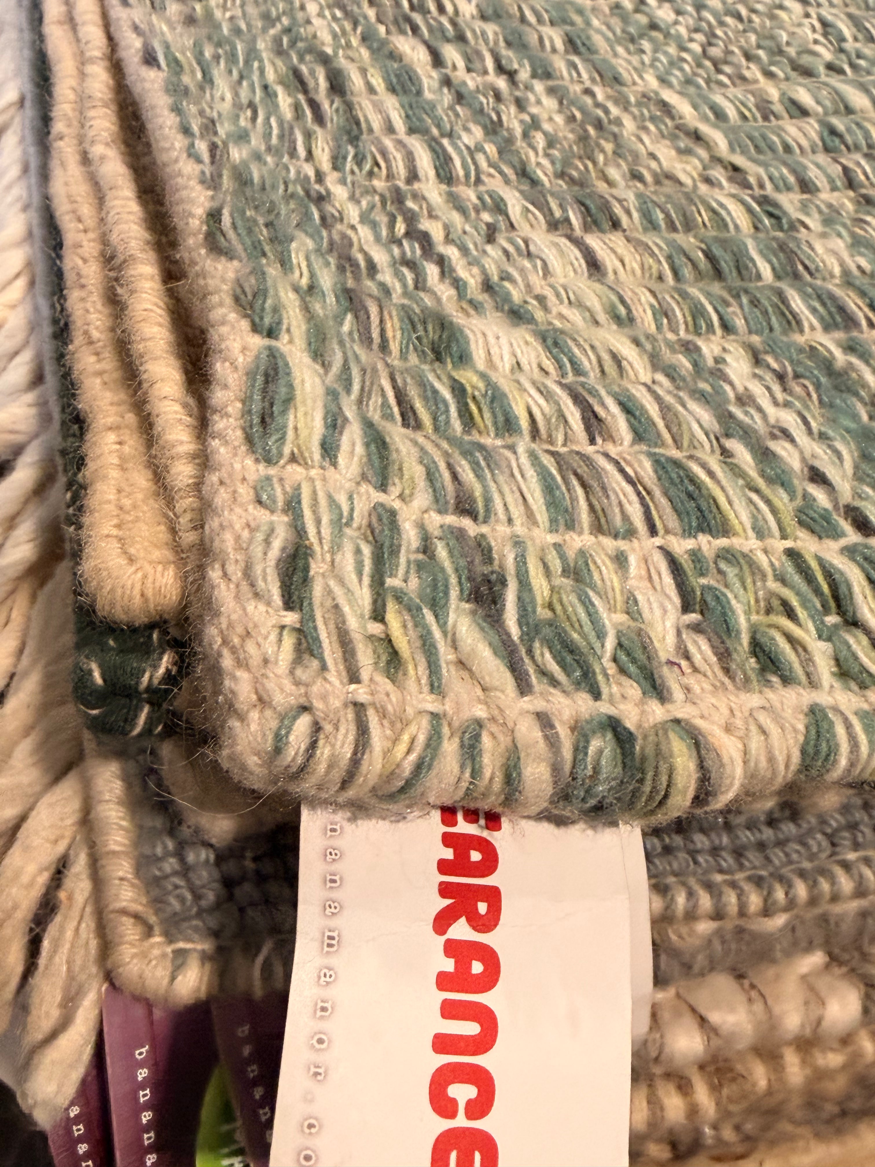 Flavor 7.10x10 Handwoven Textured Multi Colored