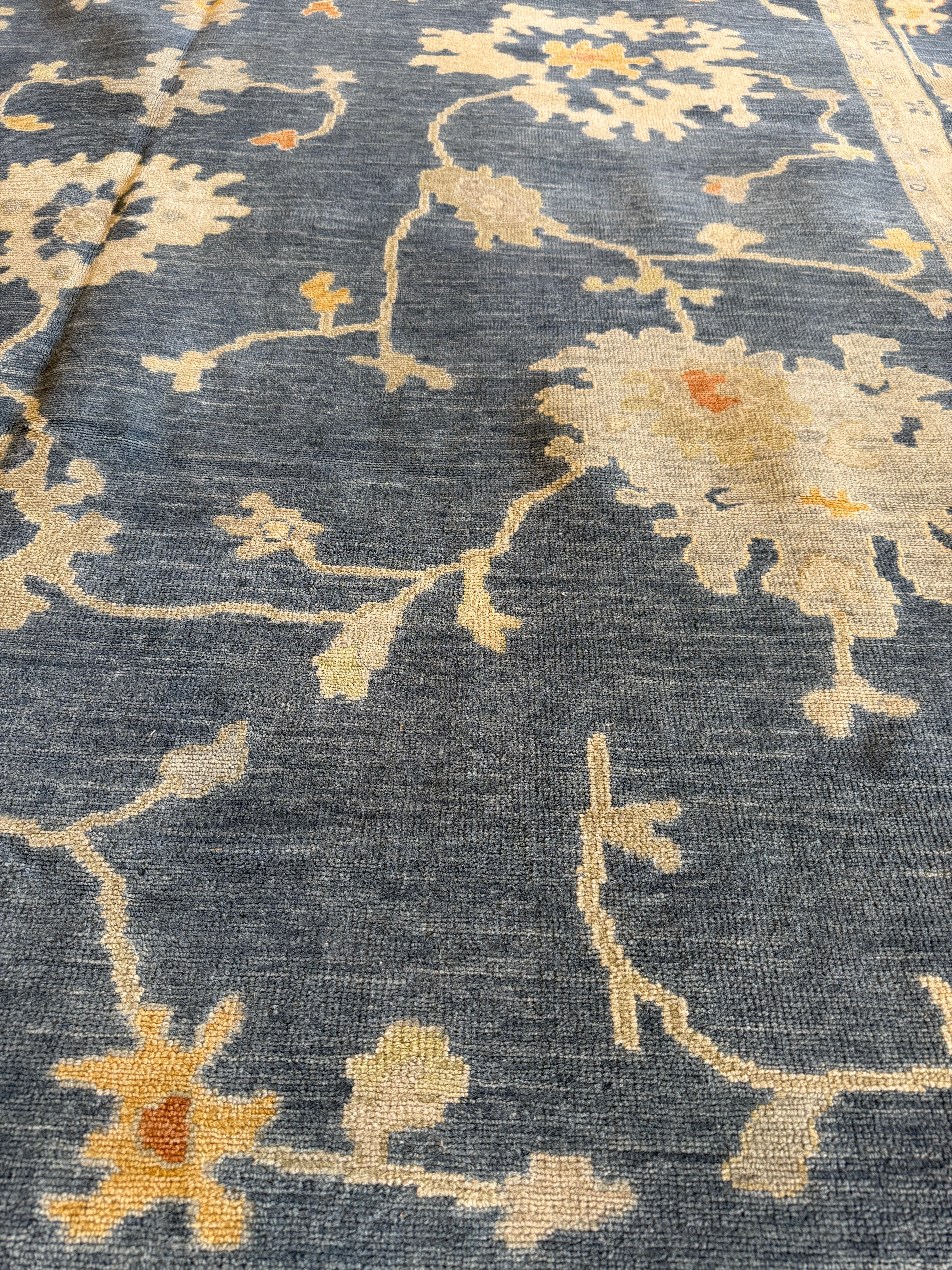 Wayona Lamb 10.3x14 Blue Hand-Knotted Rug