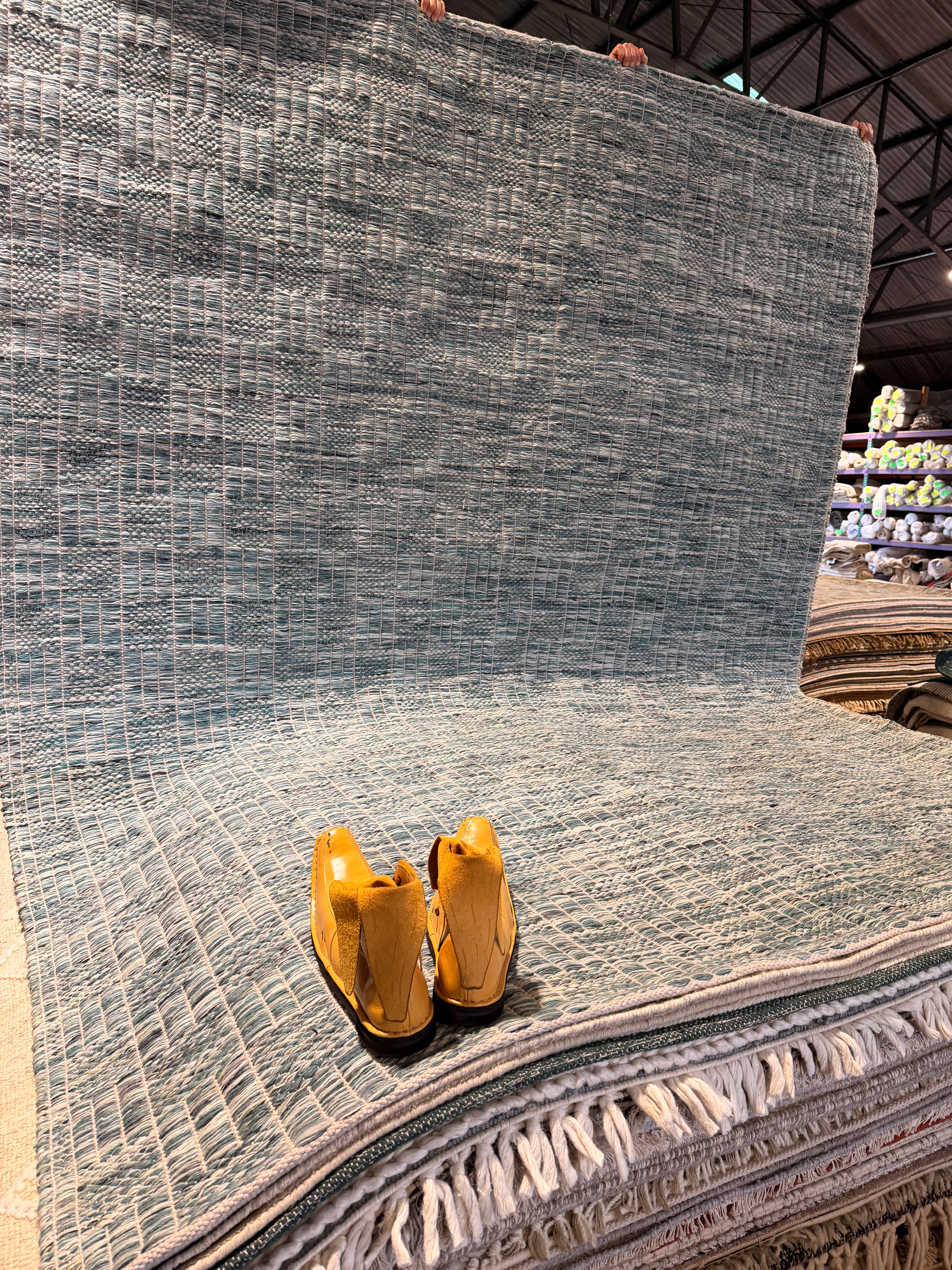 Flavor 7.10x10 Handwoven Textured Multi Colored