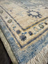 Jacqueline 2.11x5 Light Blue Afghani Whitewashed Oushak