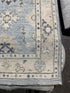 Jacqueline 2.11x5 Light Blue Afghani Whitewashed Oushak