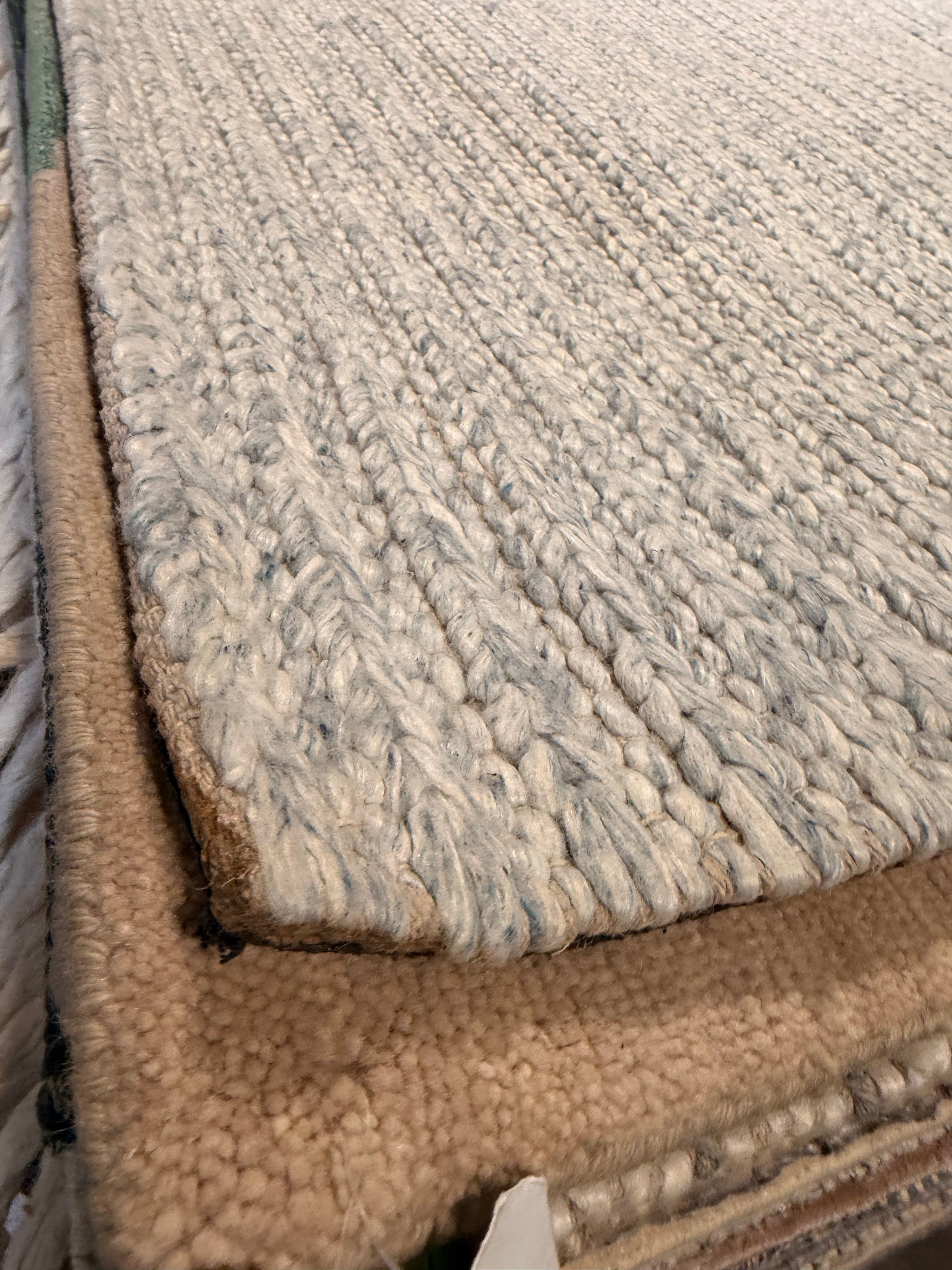Roman Roy 7.6x10.3 Handwoven Pet Durrie Natural Soumak