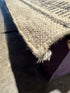 Miracle Point of Contact by Brother Bob 10x14 White and Grey Handwoven Modern Durrie Rug