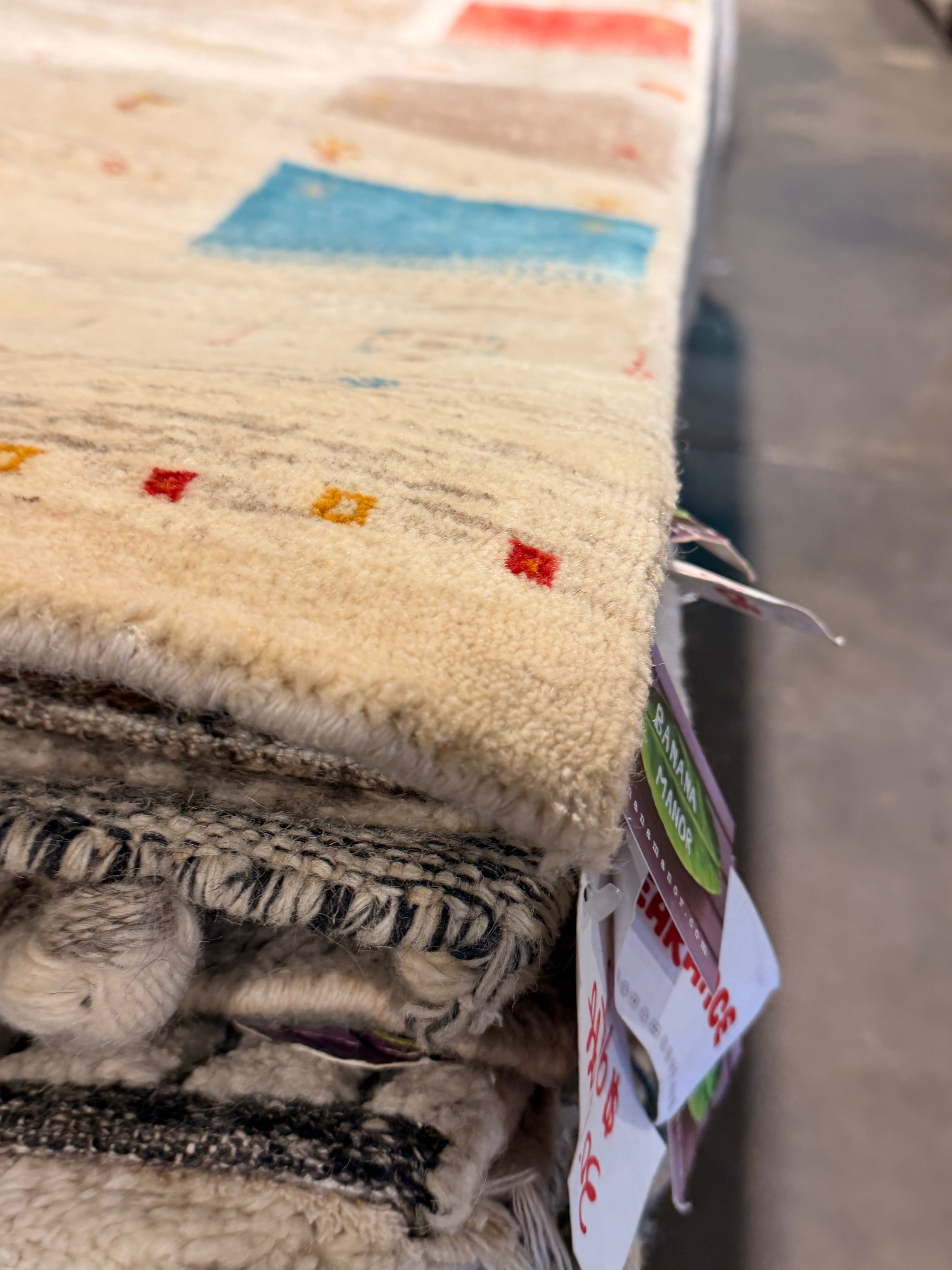 Carla Azar 6.6x10 Hand-Knotted Beige Lori Buff