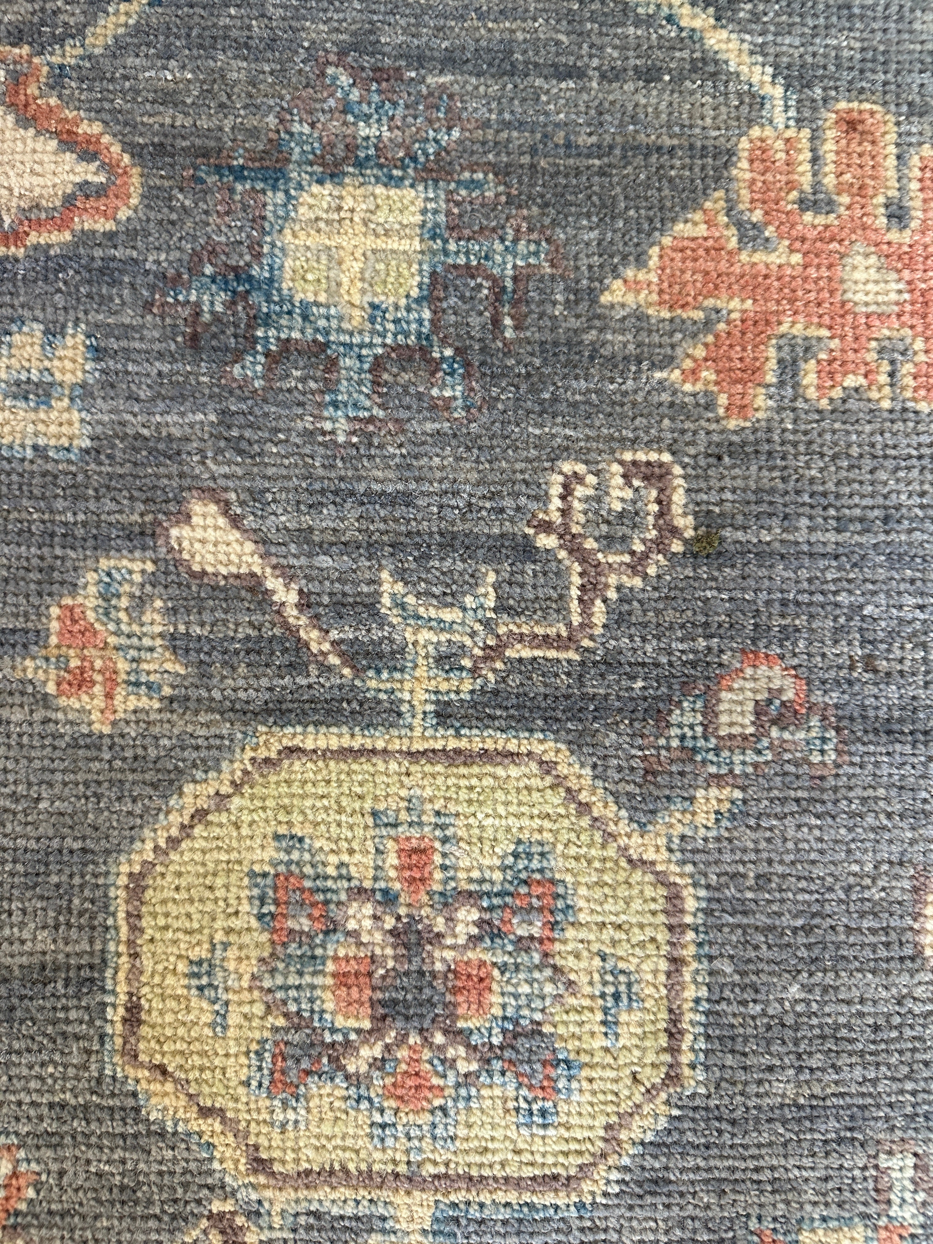 Megan Ketch 2.9x11.11 Blue Whitewashed Afghani Oushak Runner