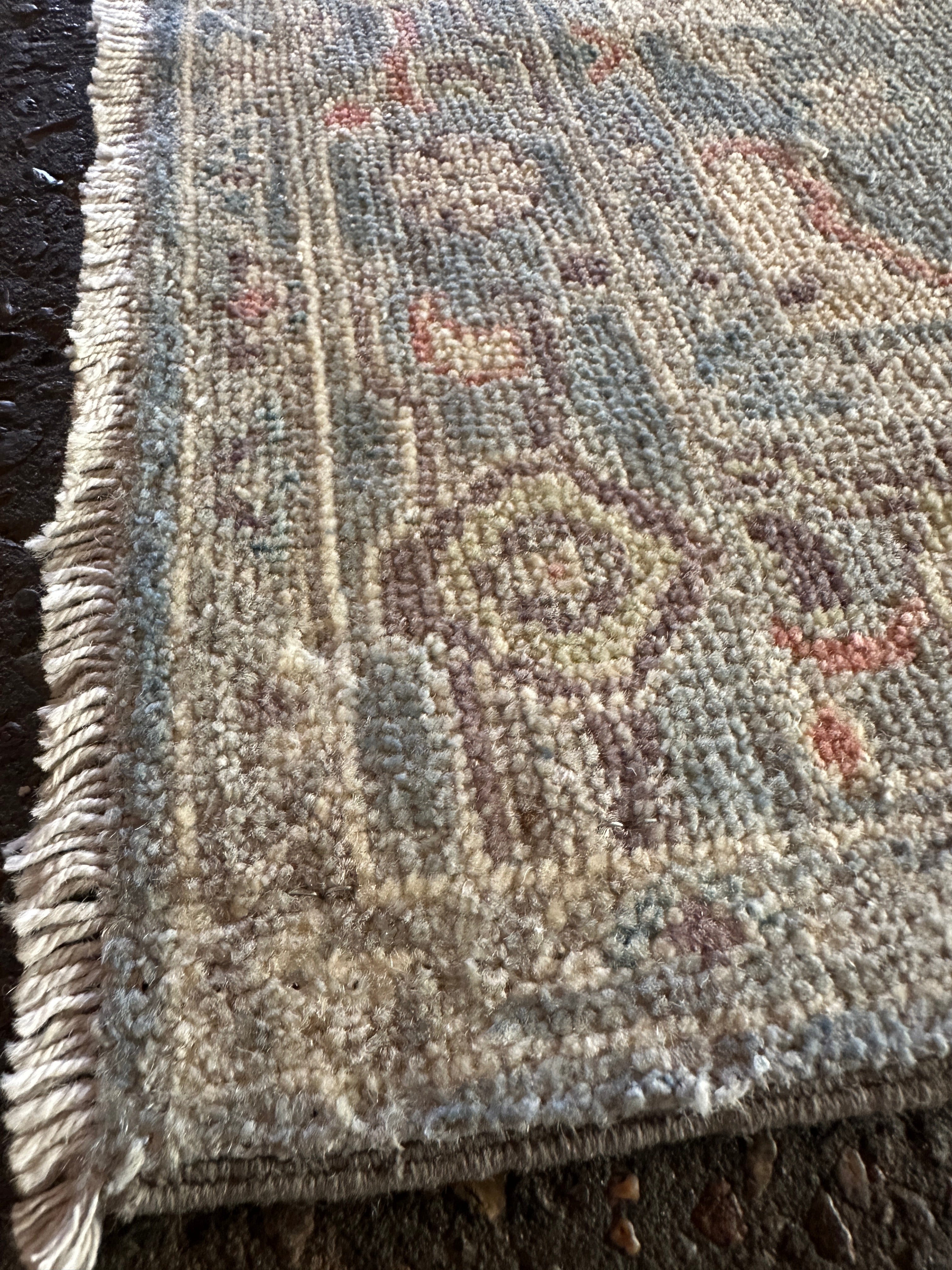 Megan Ketch 2.9x11.11 Blue Whitewashed Afghani Oushak Runner