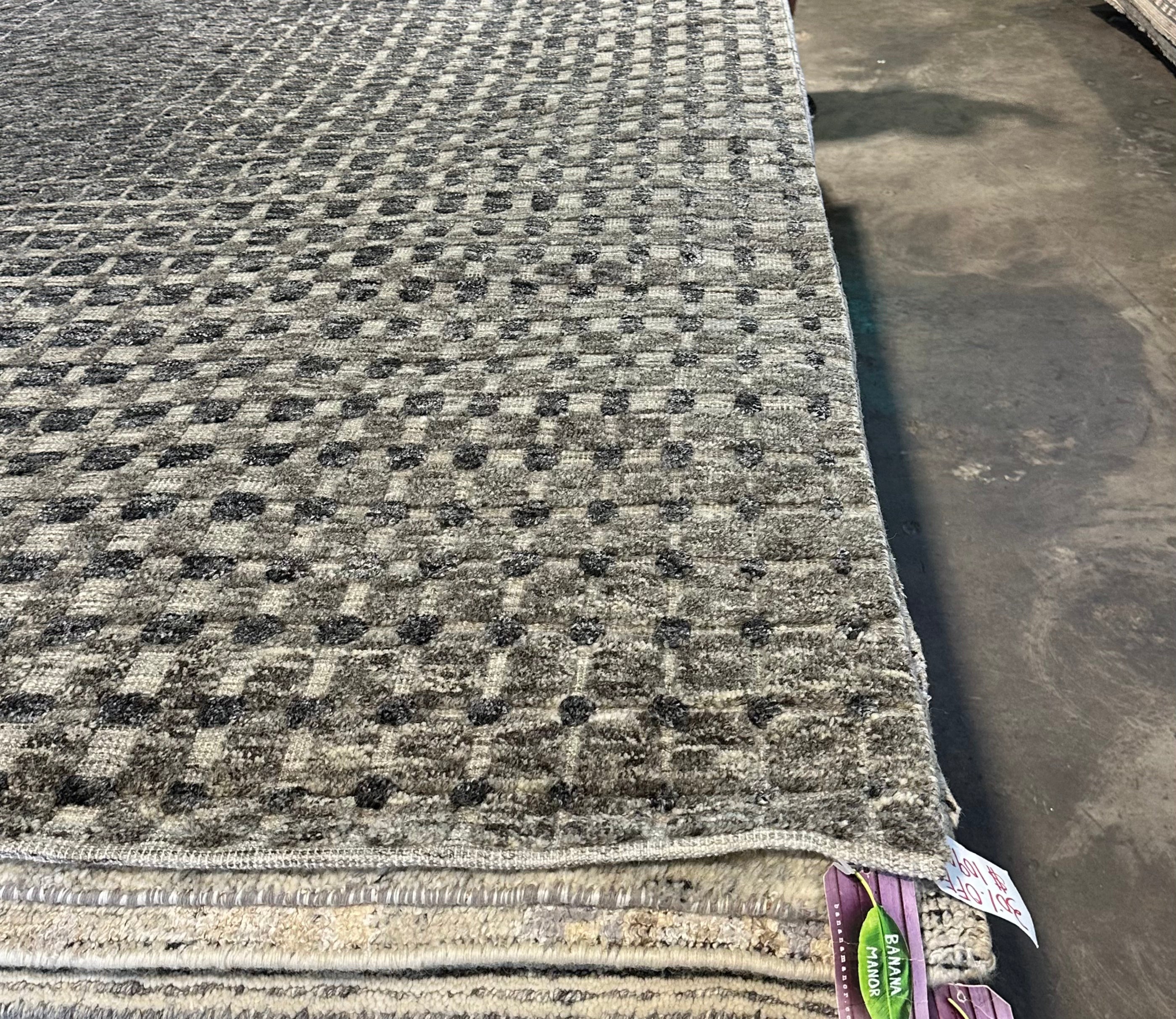 Bradford 8.3x11.6 Hand-Knotted Silver & Grey High Low