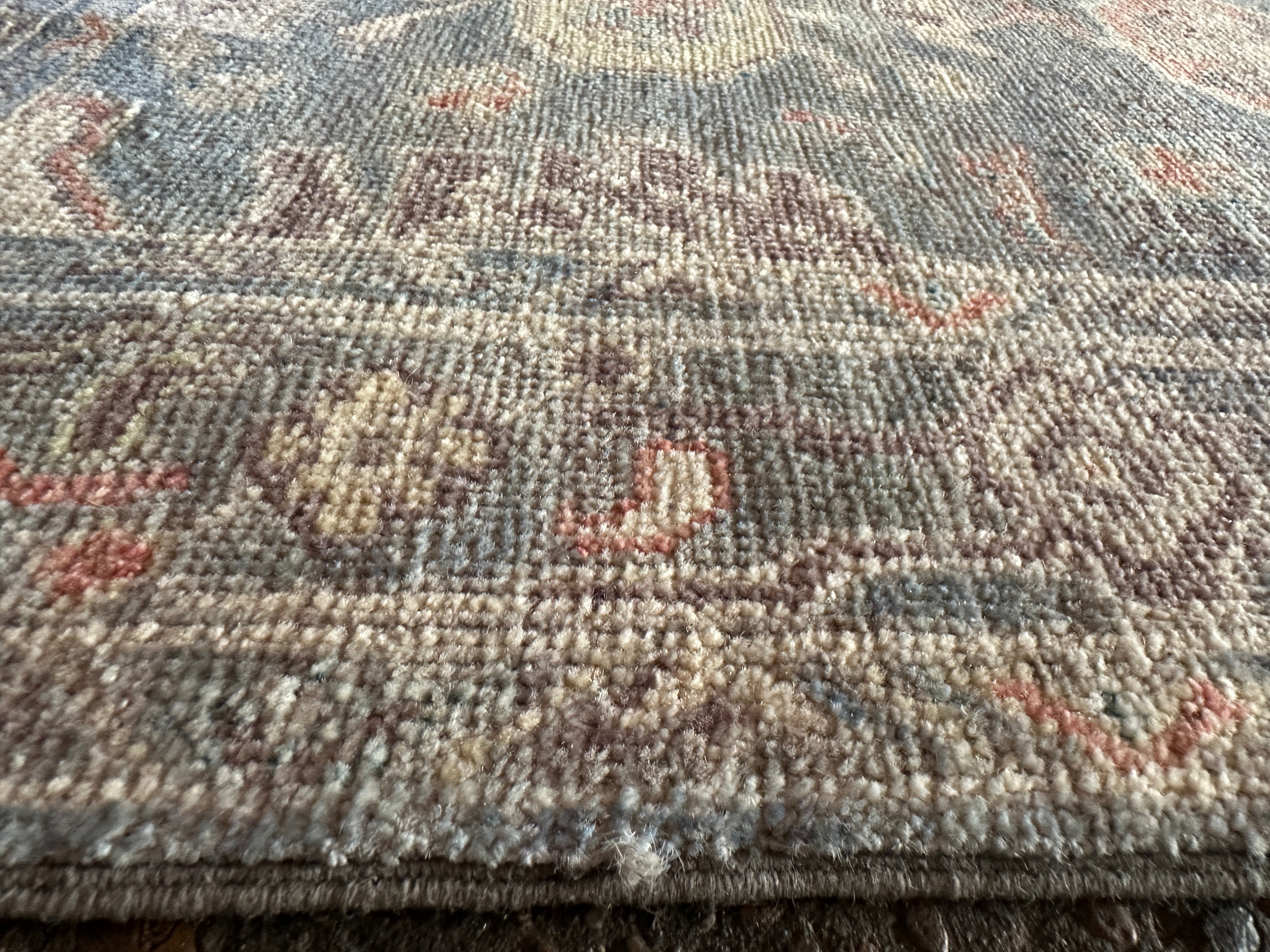 Megan Ketch 2.9x11.11 Blue Whitewashed Afghani Oushak Runner