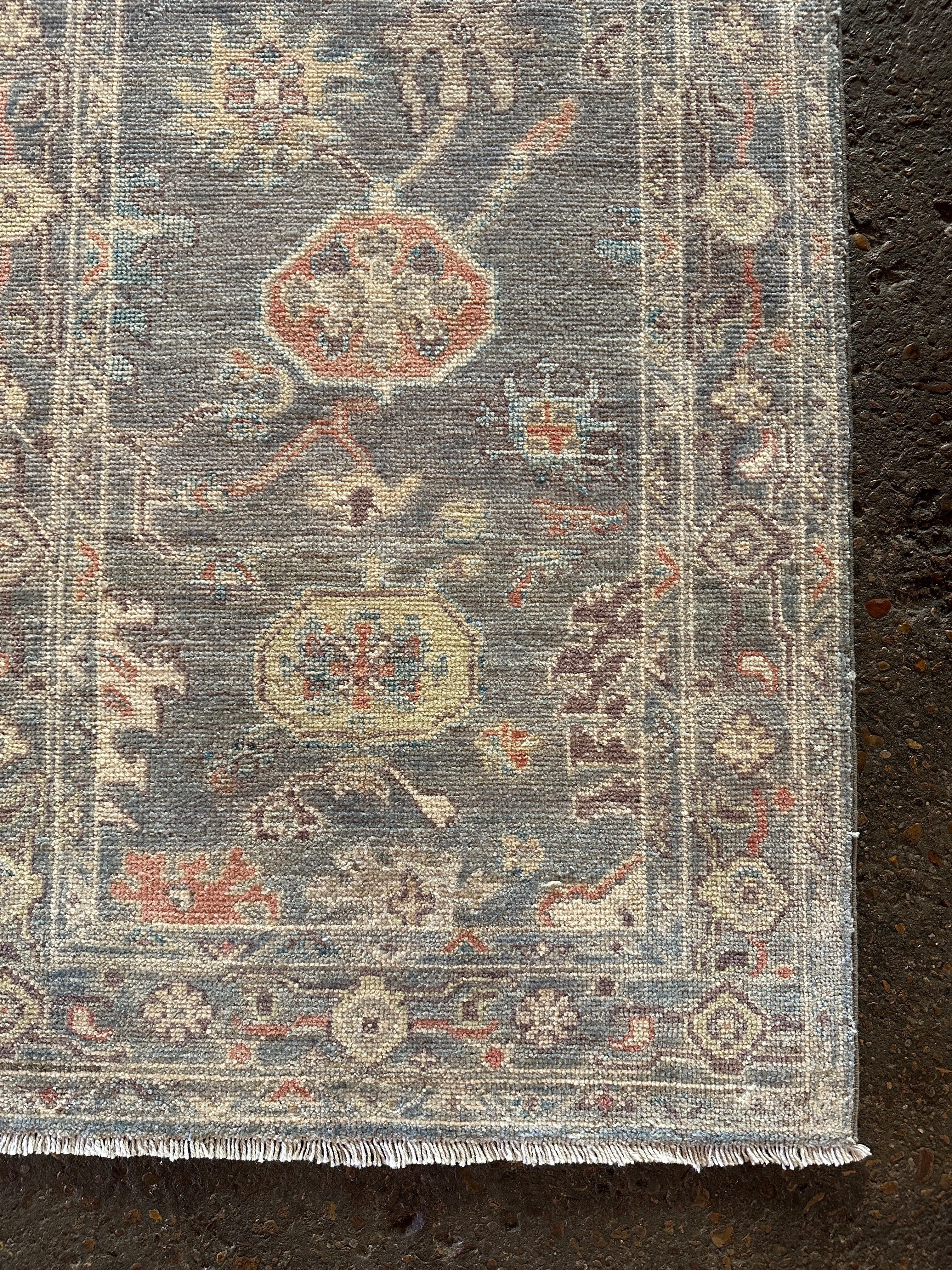 Megan Ketch 2.9x11.11 Blue Whitewashed Afghani Oushak Runner