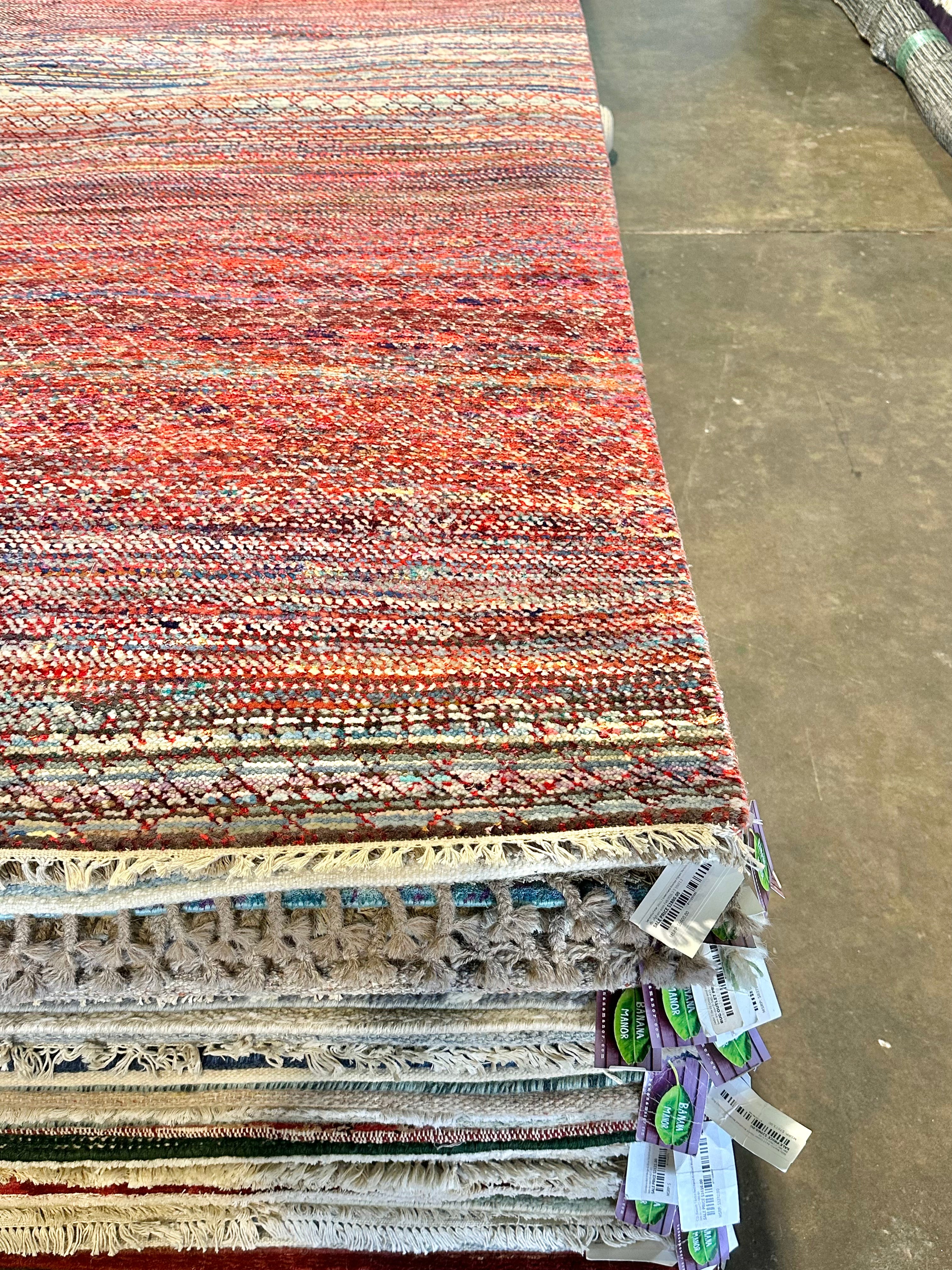 Garko 8x10.3 Hand-Knotted Red Mix Modern