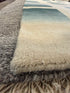 Patti 8x11 Ivory and Blue Handwoven Modern Rug