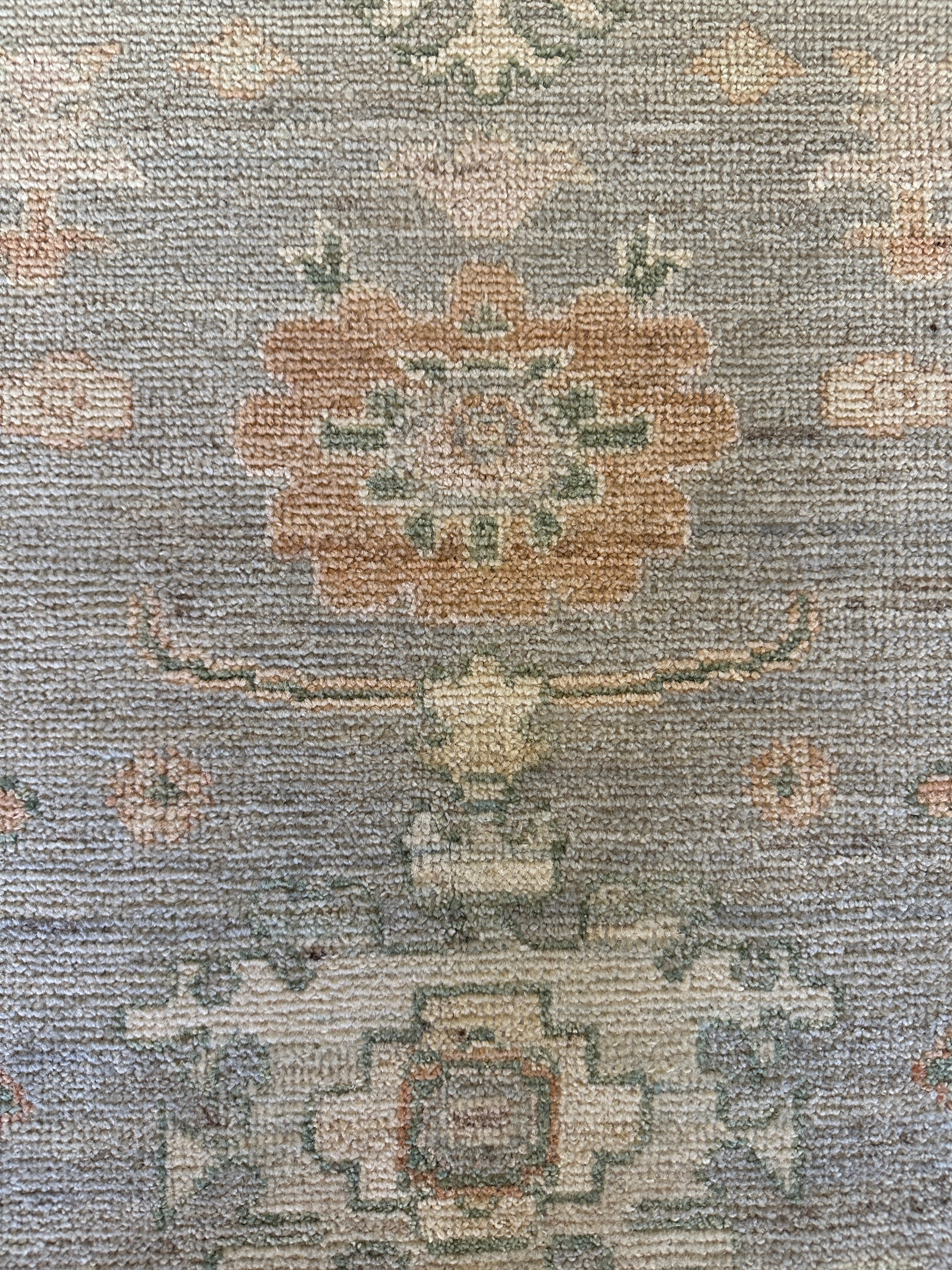 Miranda Roldán 2.10x14.9 Light Blue Whitewashed Afghani Oushak Runner
