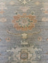 Miranda Roldán 2.10x14.9 Light Blue Whitewashed Afghani Oushak Runner