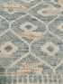 Jean 8x10 Hand-Knotted Aqua Beige Mix Cut Pile