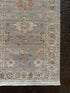 Miranda Roldán 2.10x14.9 Light Blue Whitewashed Afghani Oushak Runner