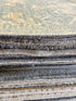 Jean 8x10 Hand-Knotted Aqua Beige Mix Cut Pile