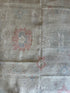 Simone DeWitt 8.10x11.11 Cream and Pink Whitewashed Afghani Oushak