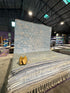 Jean 8x10 Hand-Knotted Aqua Beige Mix Cut Pile