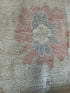 Simone DeWitt 8.10x11.11 Cream and Pink Whitewashed Afghani Oushak