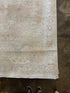 Simone DeWitt 8.10x11.11 Cream and Pink Whitewashed Afghani Oushak