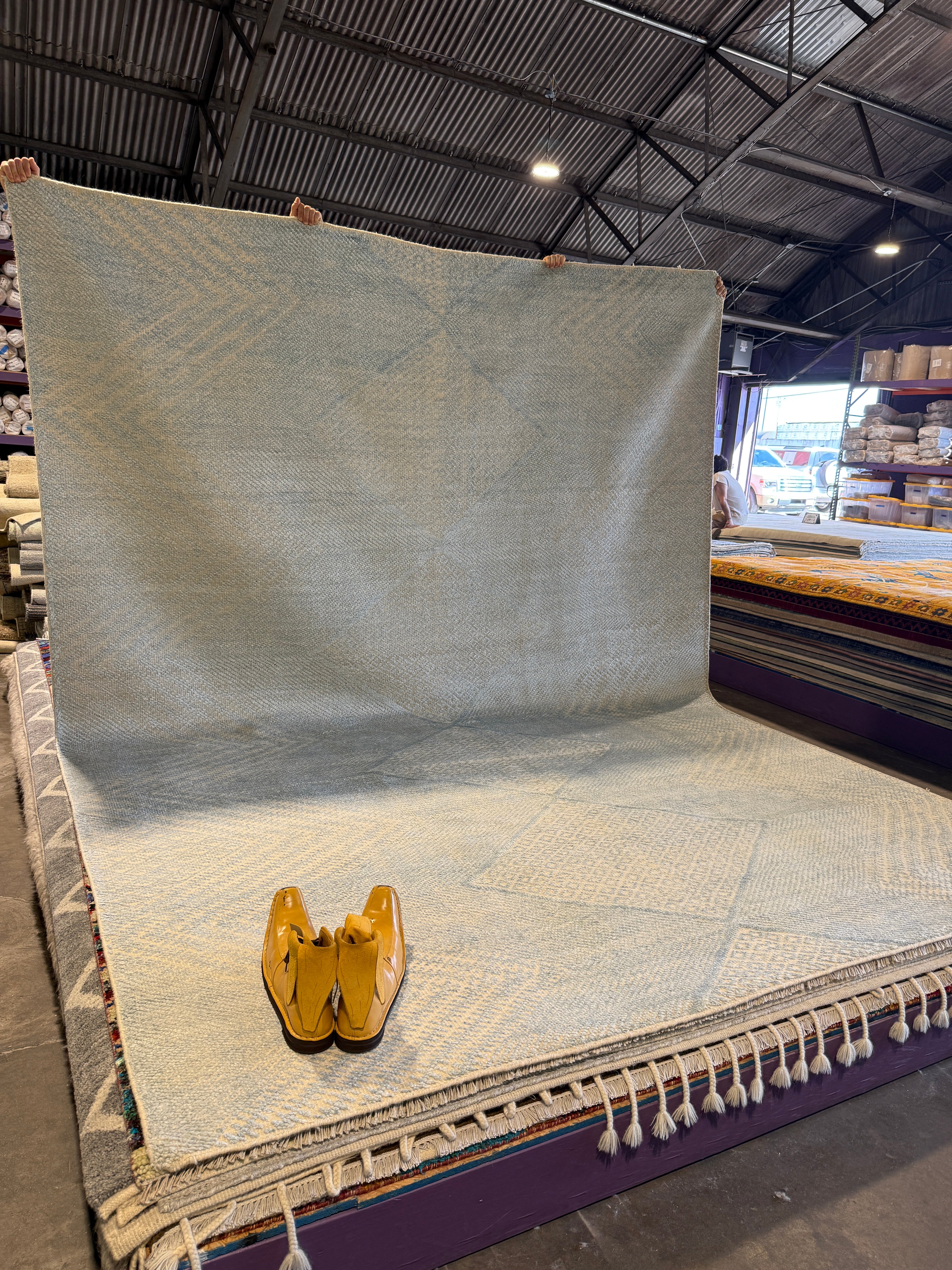 Marc 8.3x11.6 Hand-Knotted Grey & Silver Modern