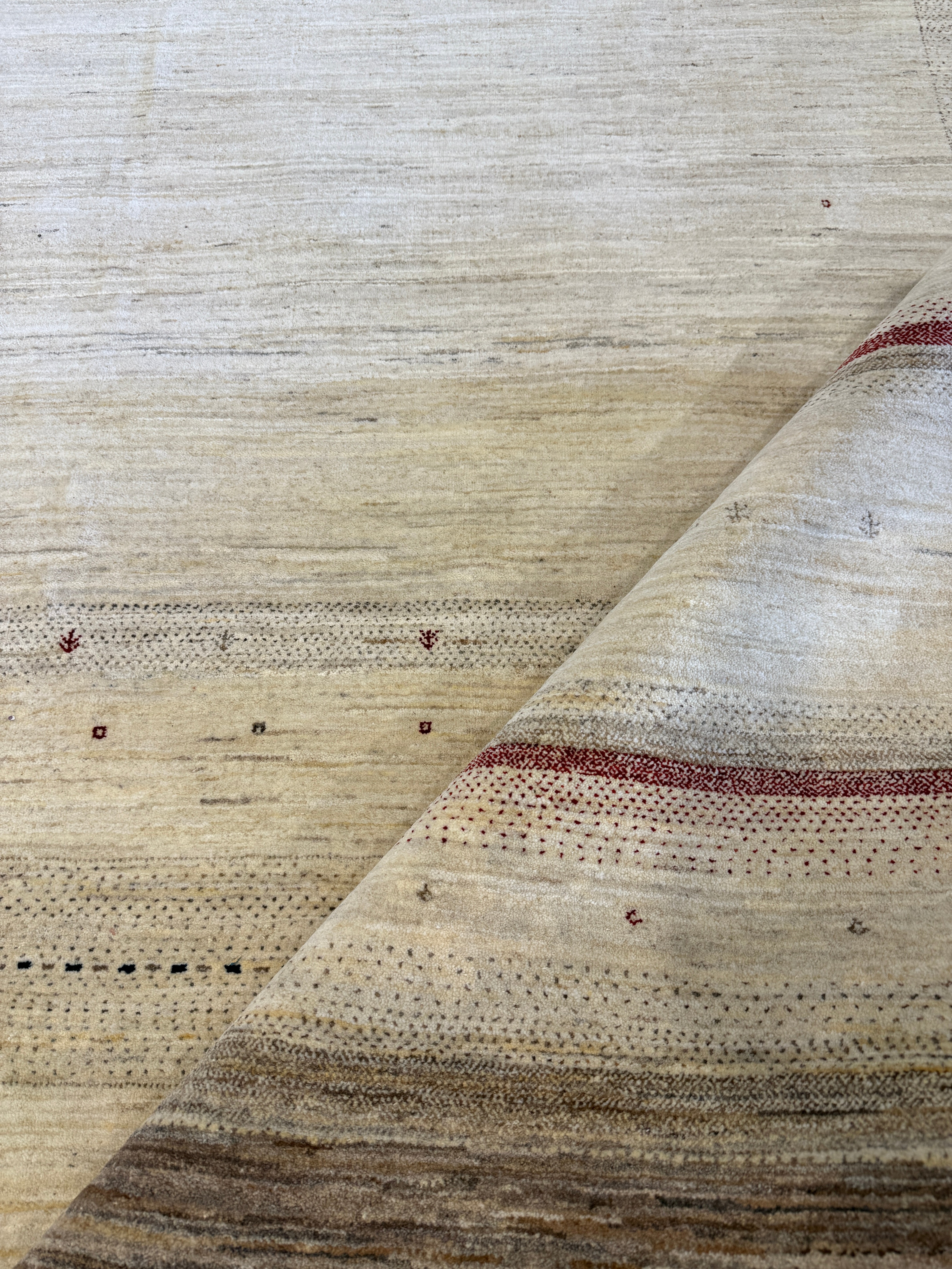 Janis 8.3x11.6 Hand-Knotted Beige Mix