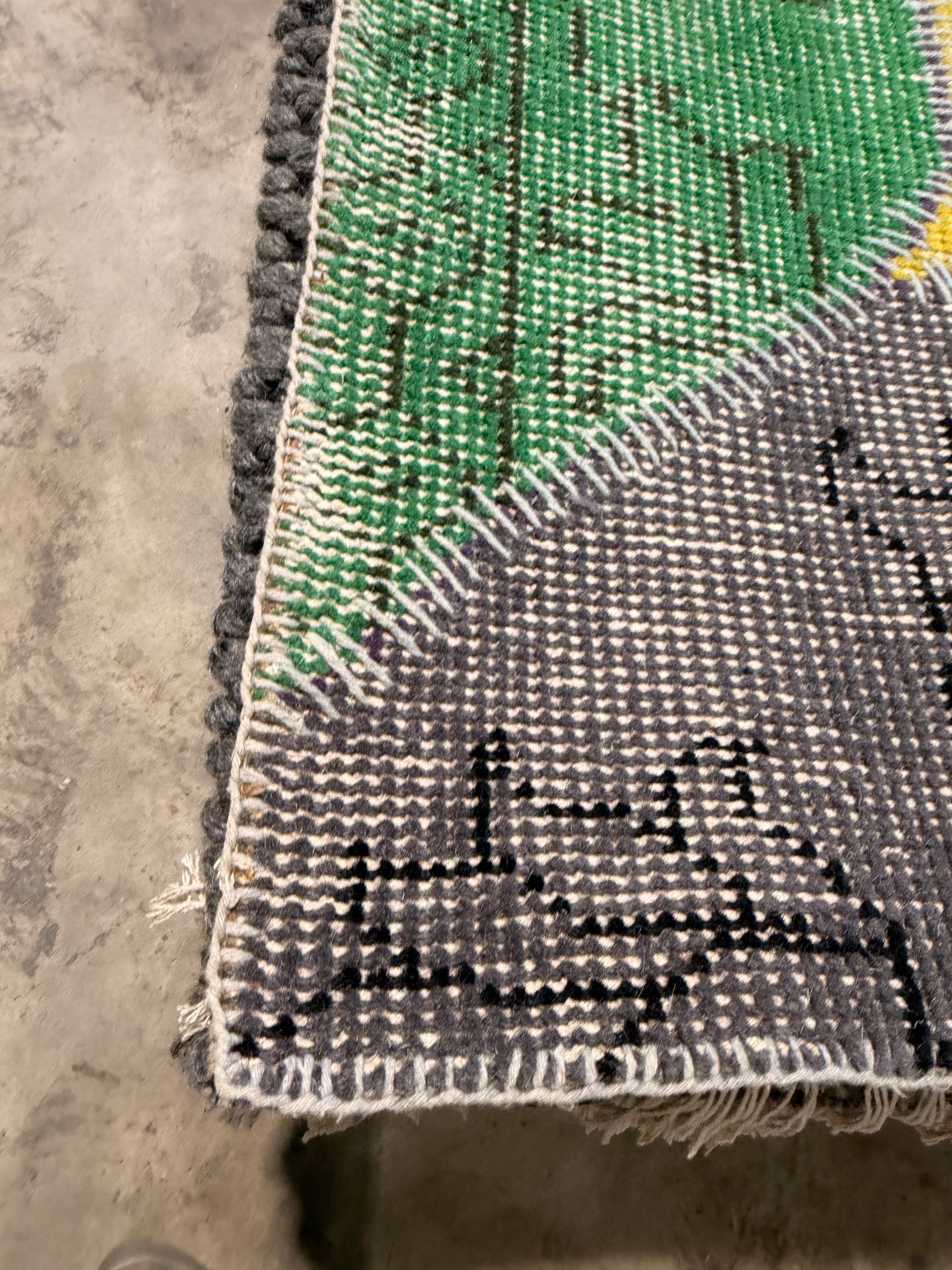 Carter 5x6 Hand-Knotted Multi-Color Patched