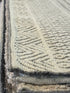 Ryan 8.3x10 Hand-Knotted White & Grey Cut Pile
