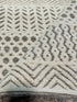 Ryan 8.3x10 Hand-Knotted White & Grey Cut Pile