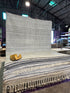 Ryan 8.3x10 Hand-Knotted White & Grey Cut Pile