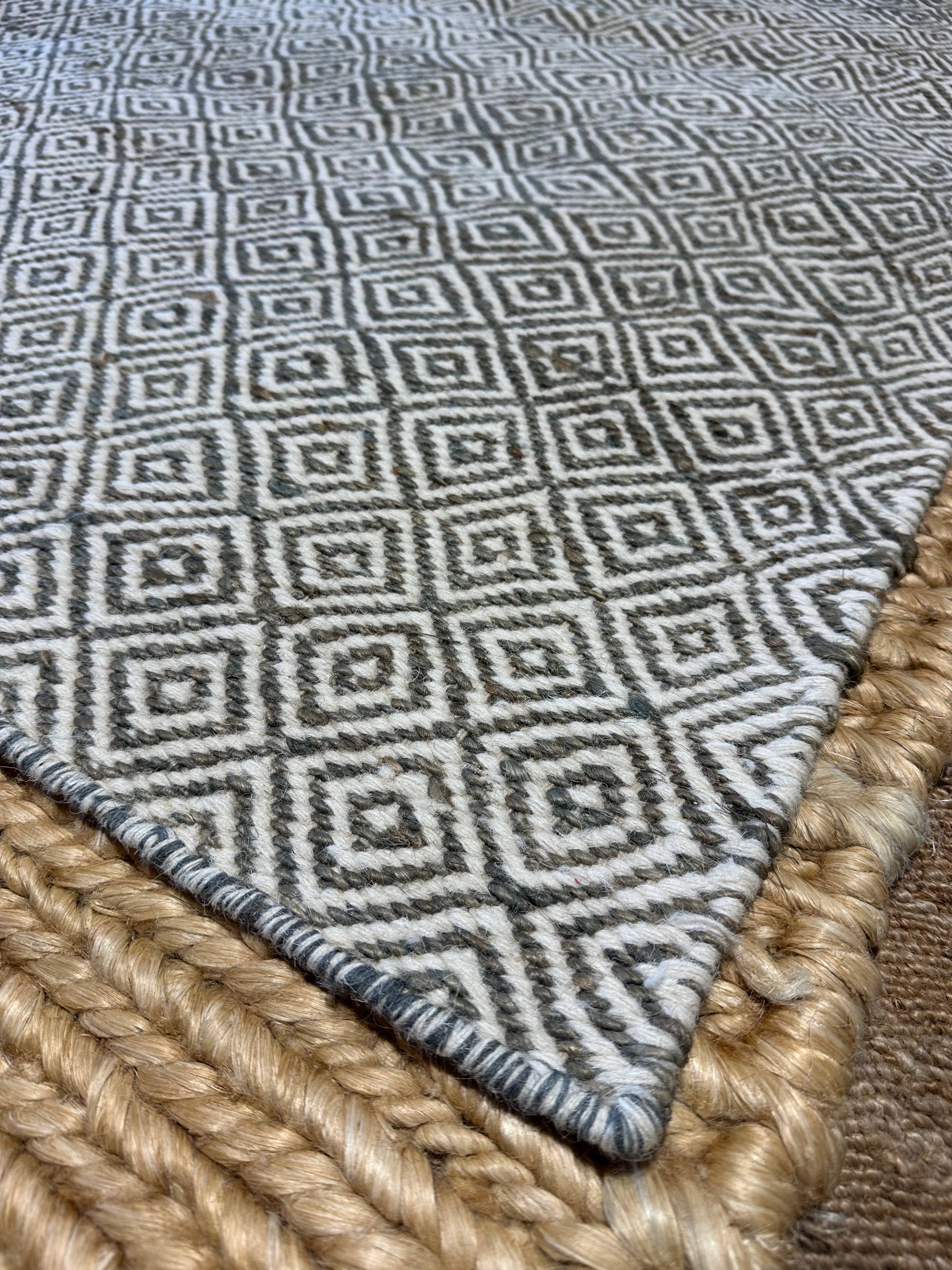 Doug Laming 9x11.3 Multi-Colored Handwoven Jute & Wool Rug