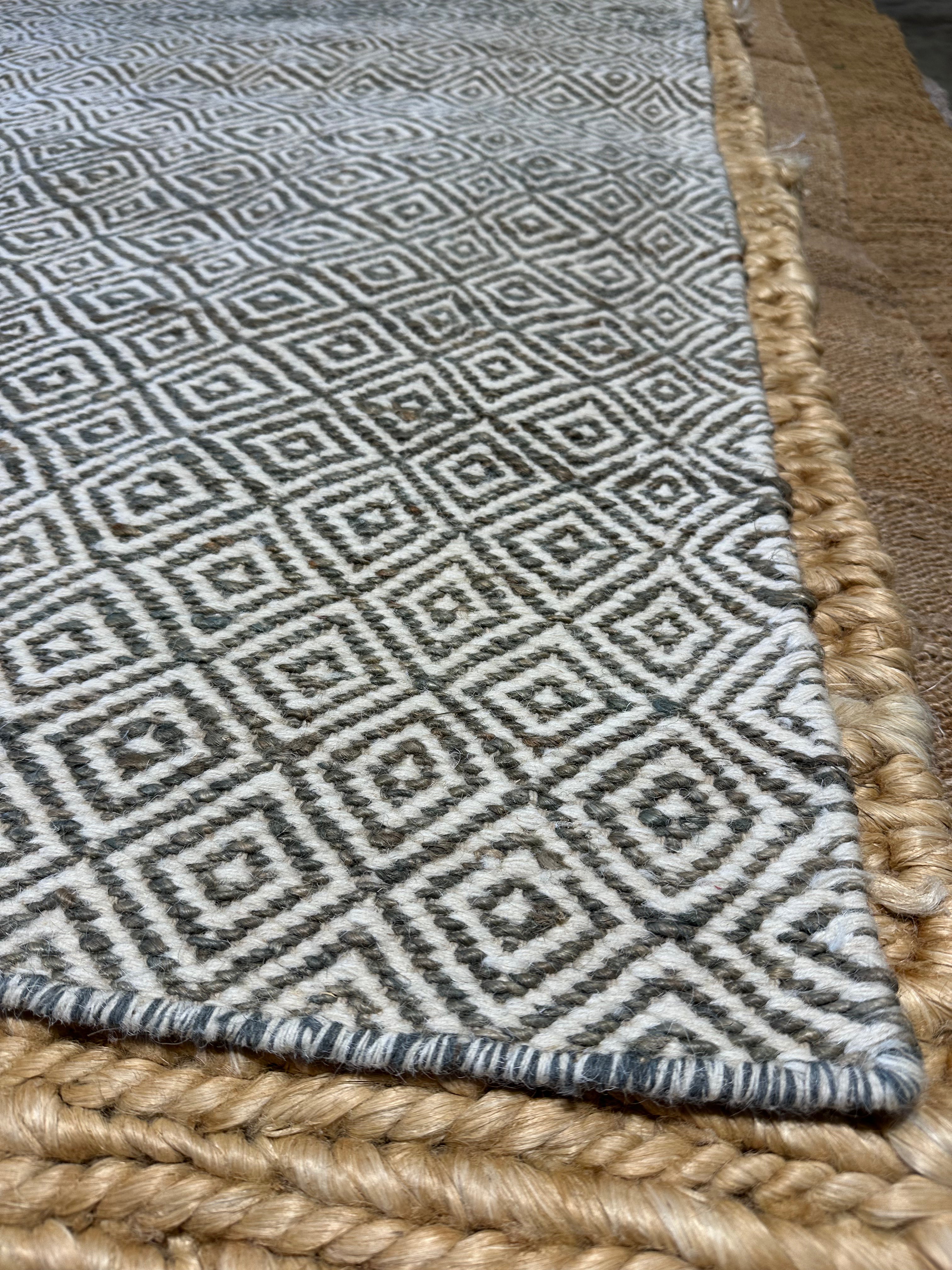 Doug Laming 9x11.3 Multi-Colored Handwoven Jute & Wool Rug