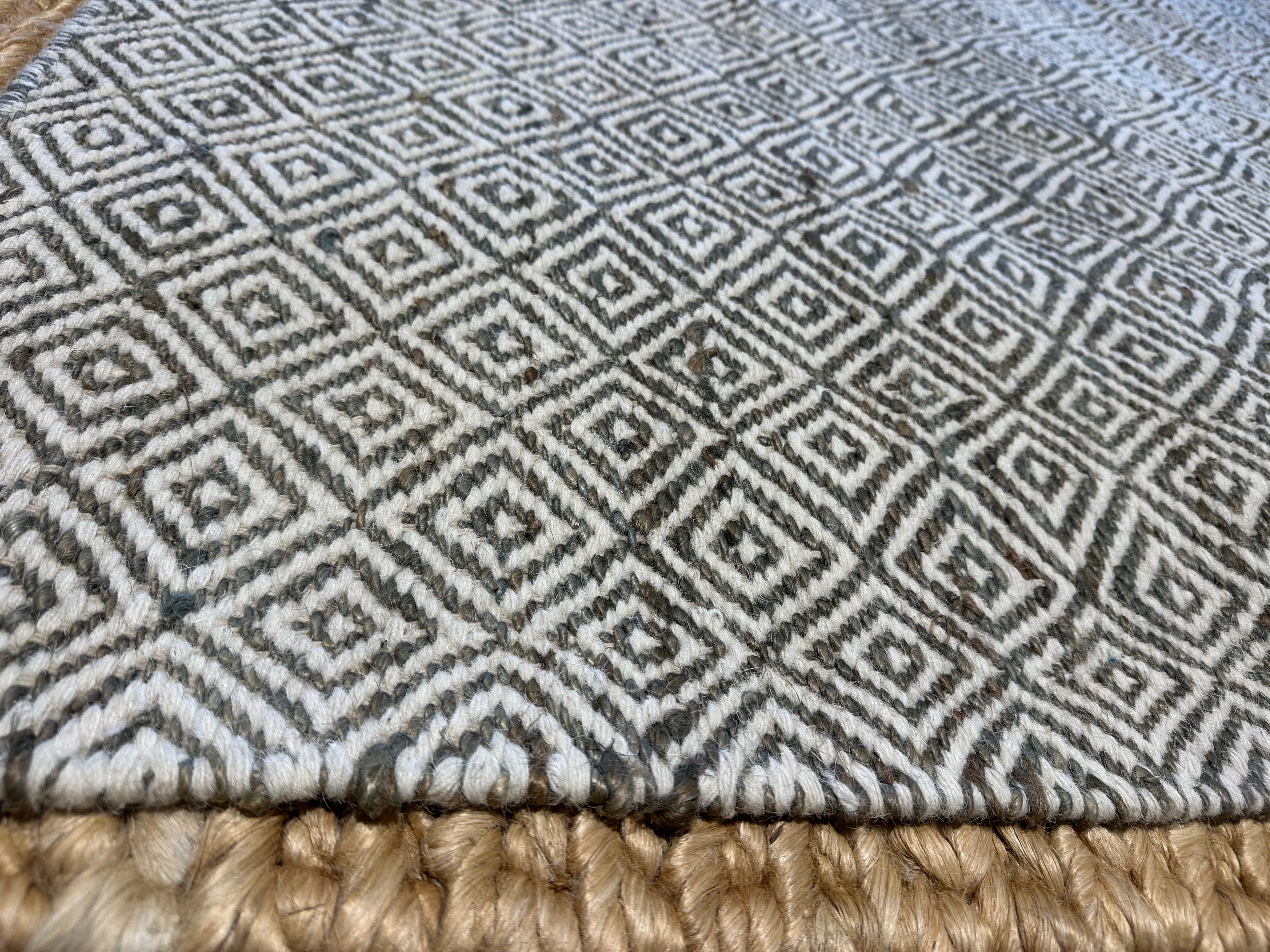 Doug Laming 9x11.3 Multi-Colored Handwoven Jute & Wool Rug