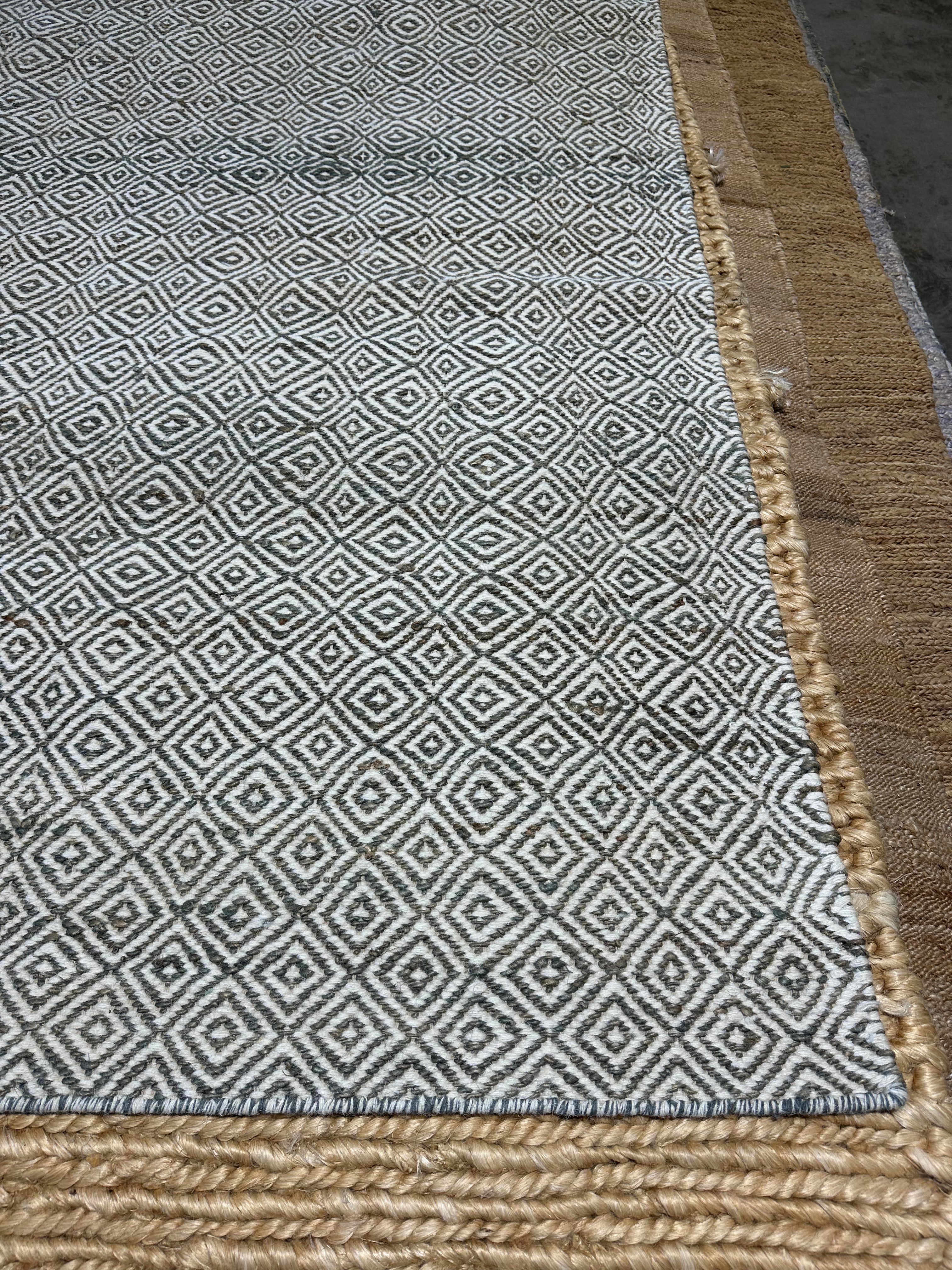 Doug Laming 9x11.3 Multi-Colored Handwoven Jute & Wool Rug