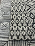 Semmy 8x10 Black and White Handwoven Jacquard Durrie
