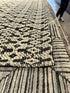 Semmy 8x10 Black and White Handwoven Jacquard Durrie