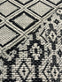 Semmy 8x10 Black and White Handwoven Jacquard Durrie