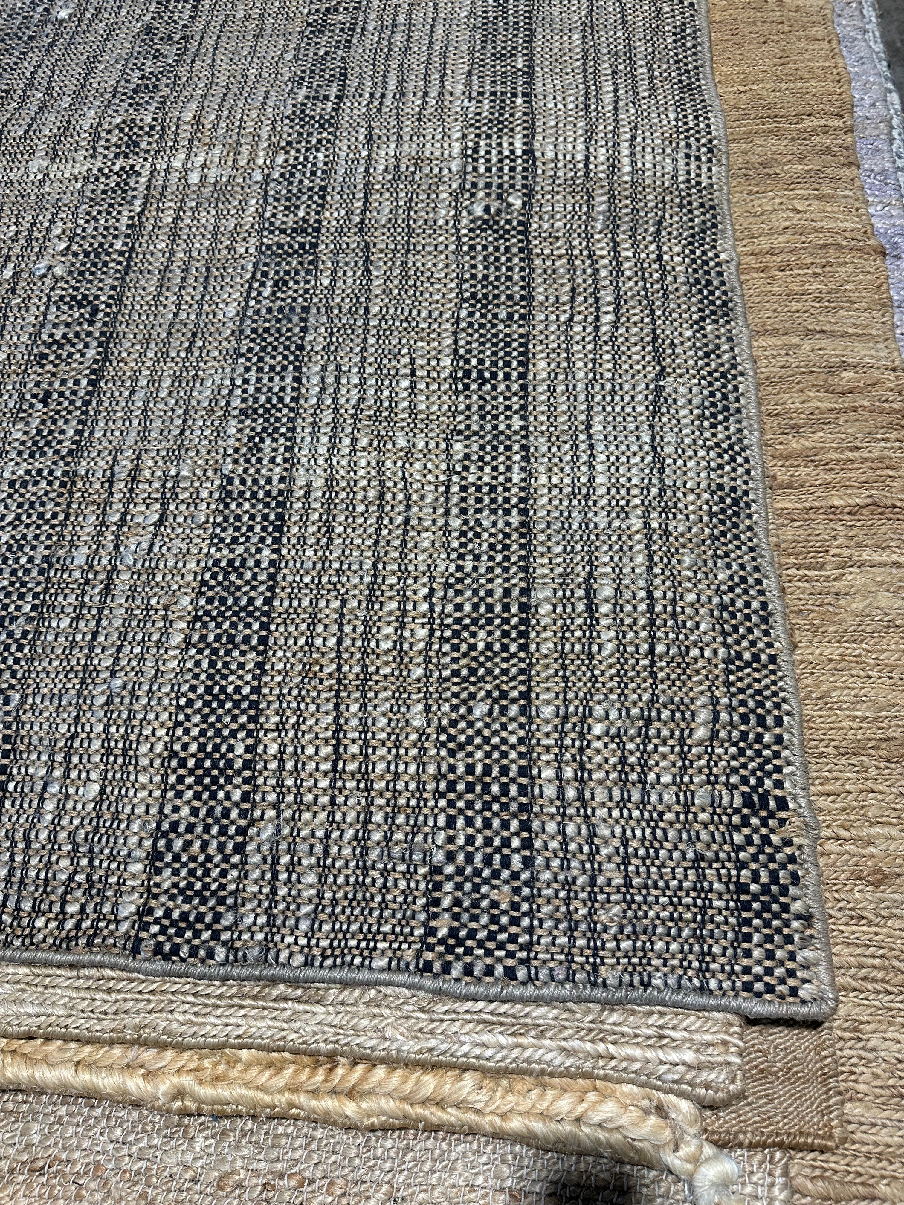 Willie Stargell 9.3X12 Grey Black Durrie Rug